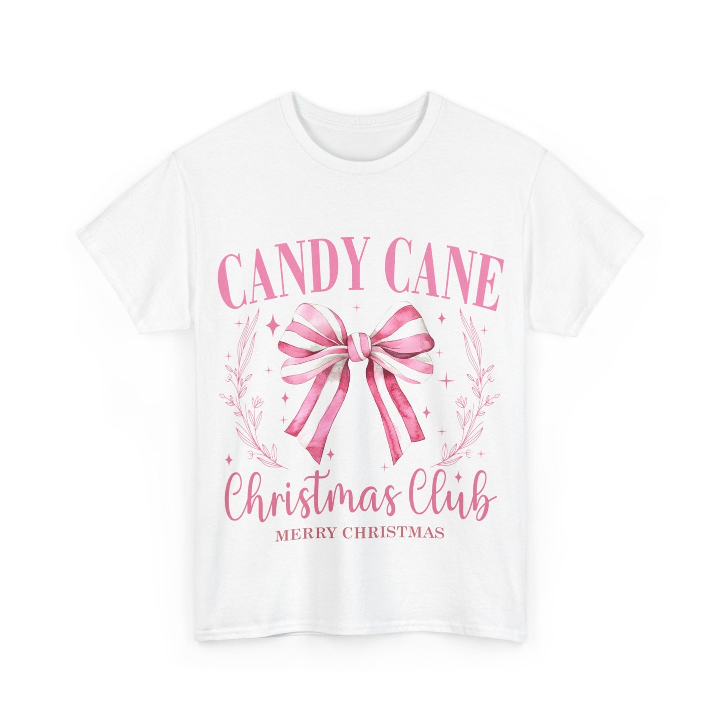 Unisex Heavy Cotton Tee - Candy Cane Christmas Club Shirt