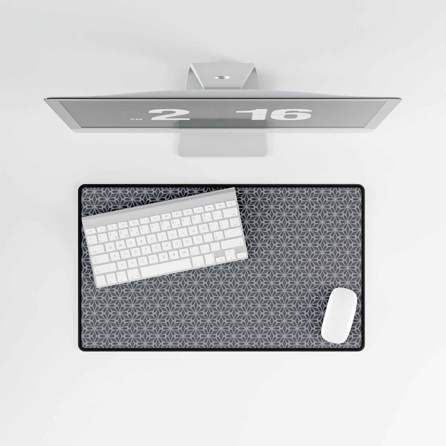 Desk Mats Geometric Pattern- grey