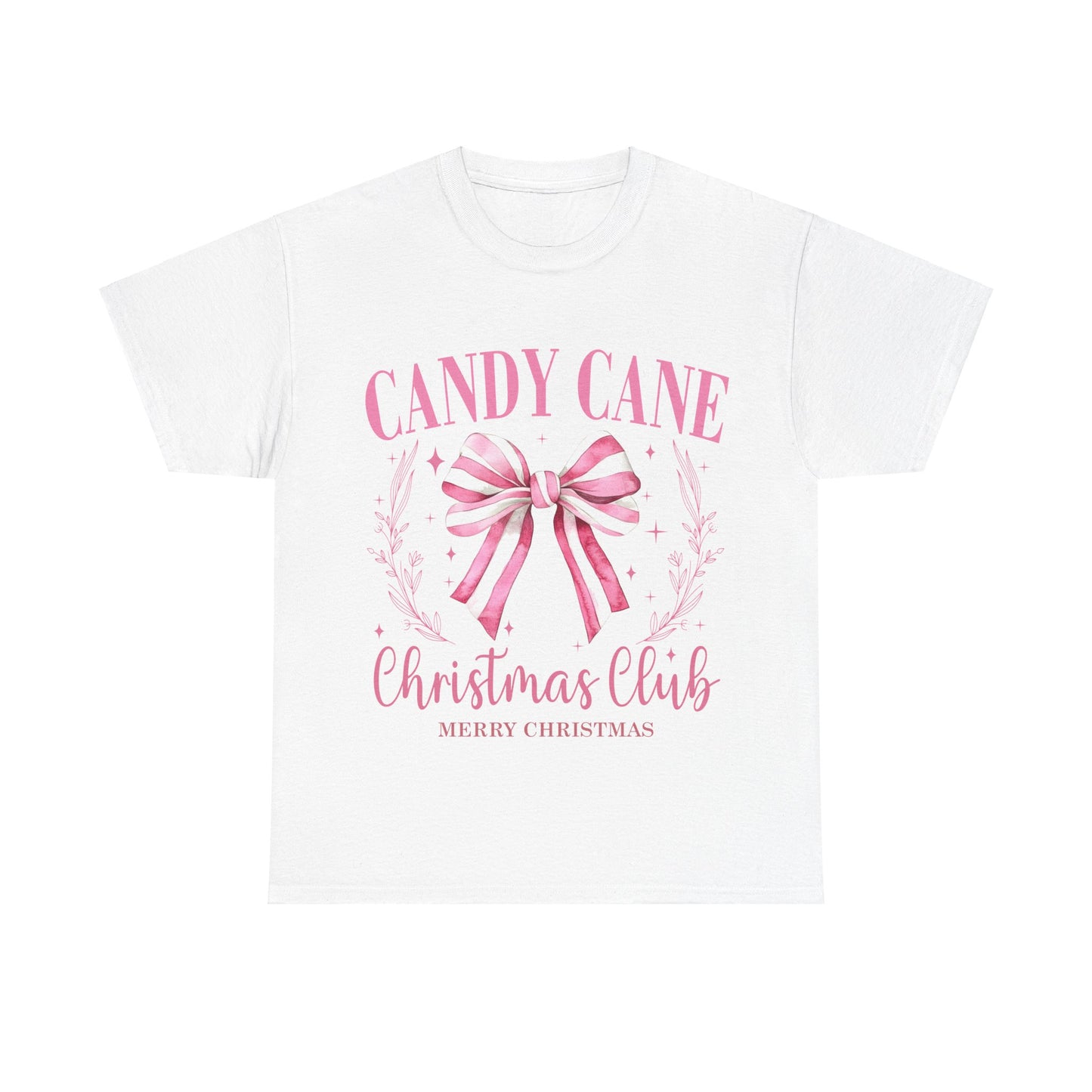 Unisex Heavy Cotton Tee - Candy Cane Christmas Club Shirt