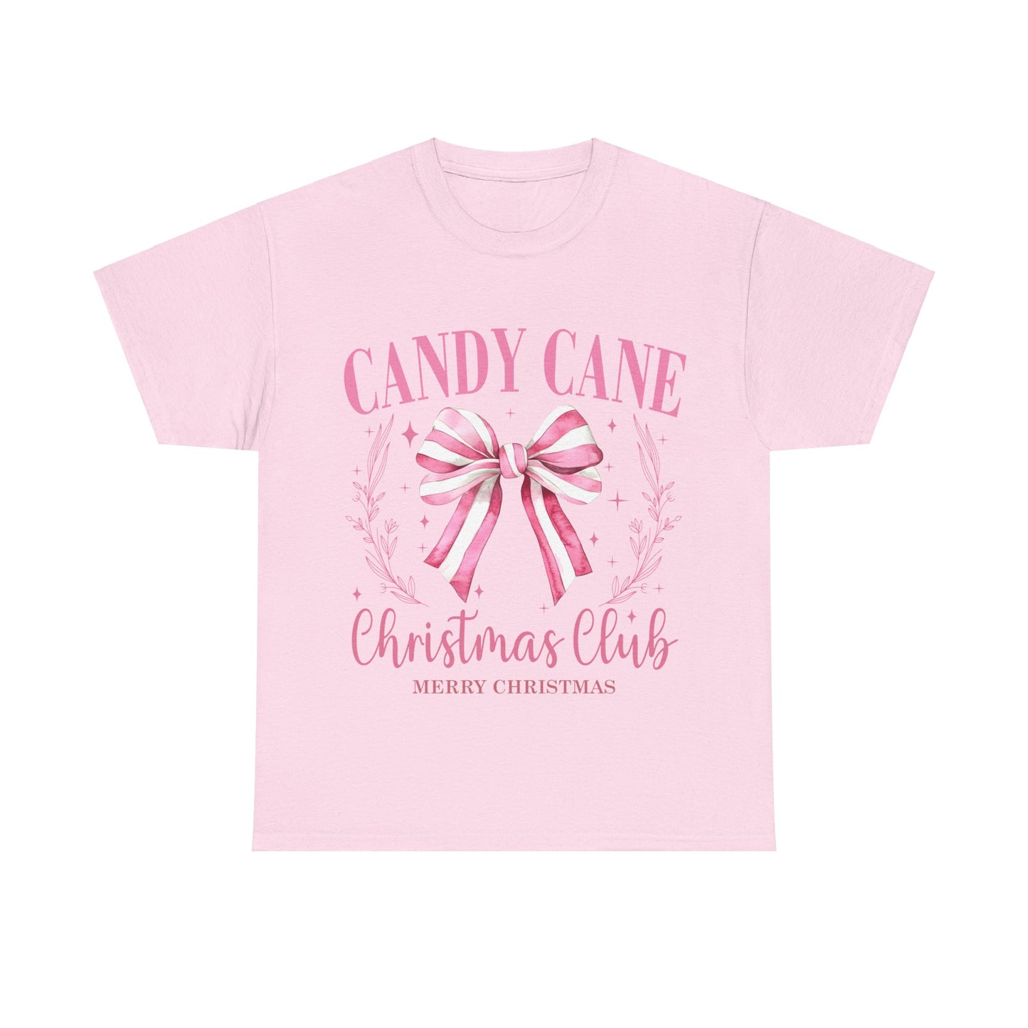 Unisex Heavy Cotton Tee - Candy Cane Christmas Club Shirt