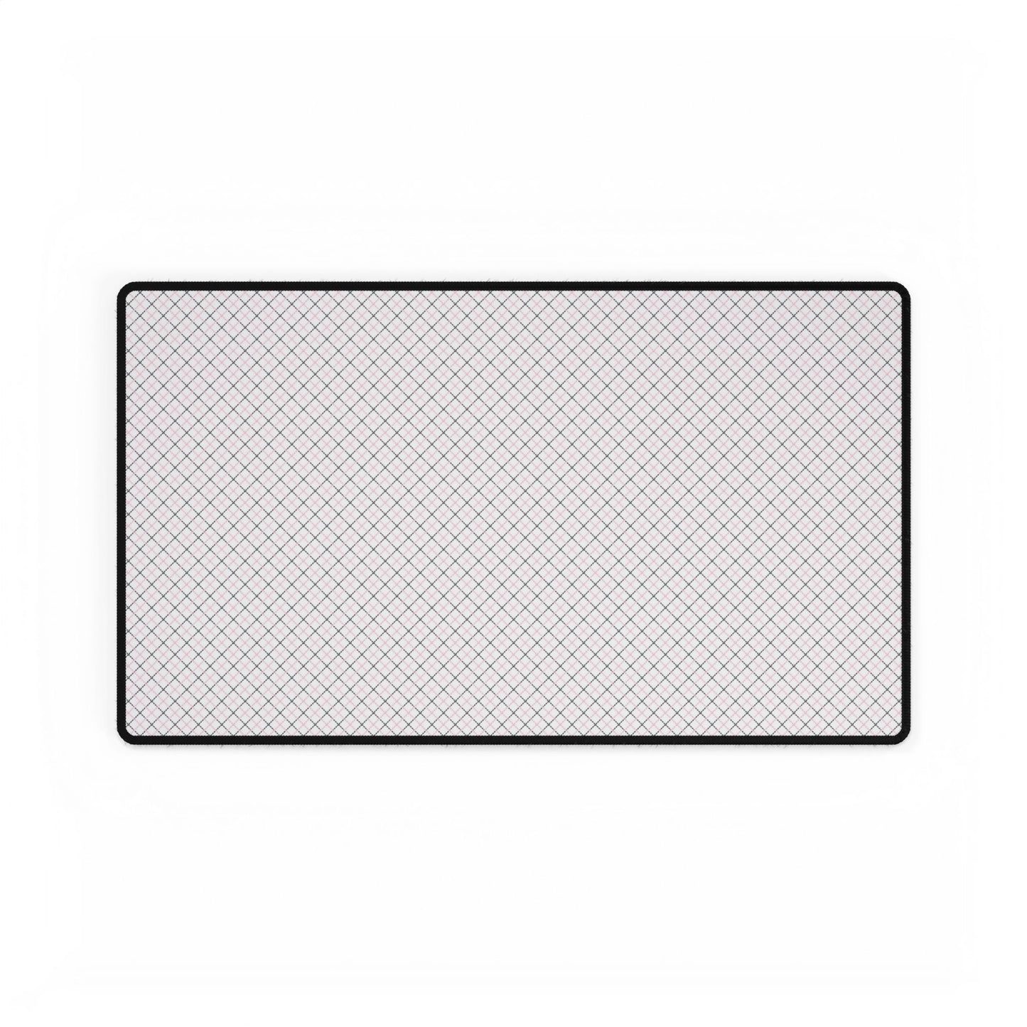 Desk Mats Geometric Pattern- Pink and Black