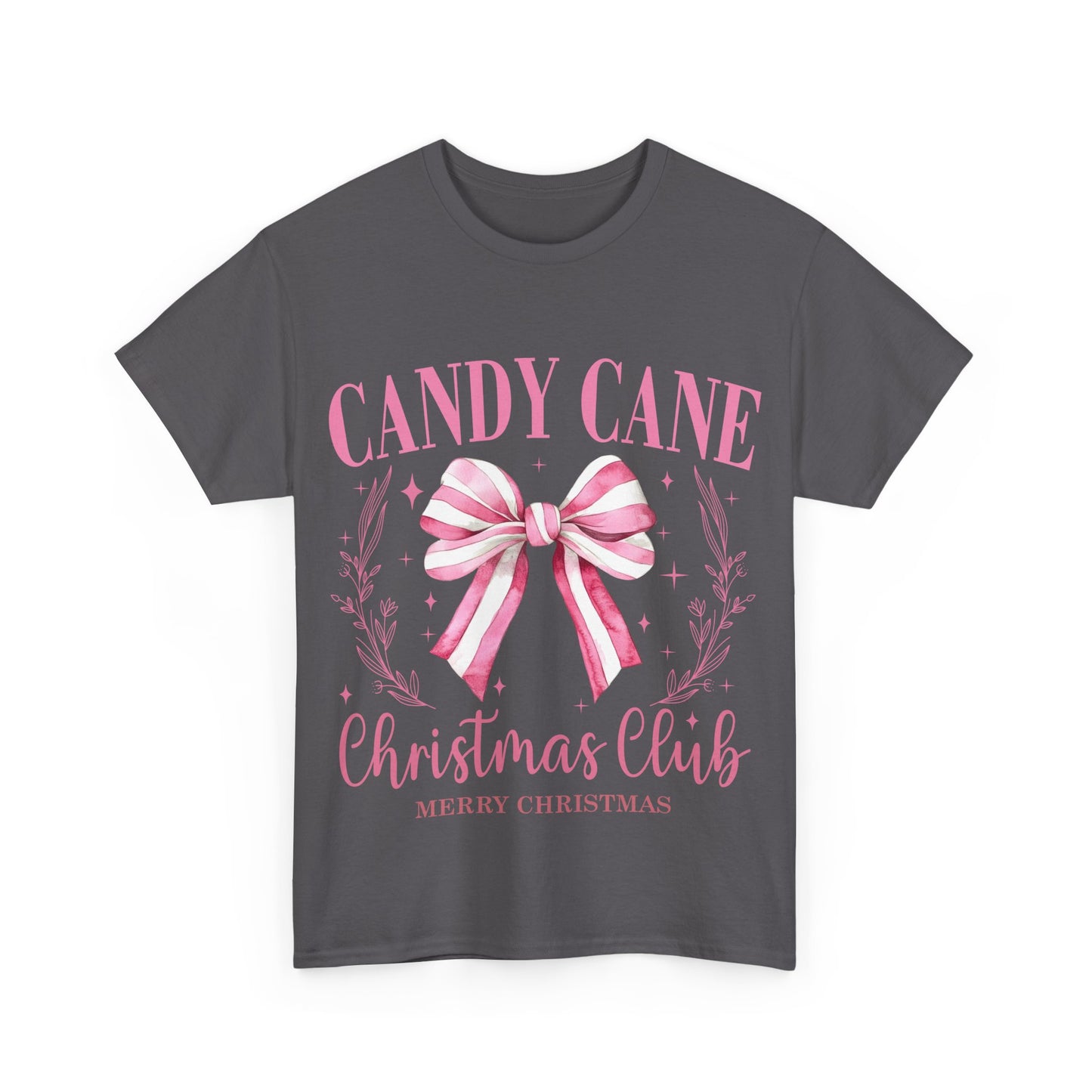 Unisex Heavy Cotton Tee - Candy Cane Christmas Club Shirt