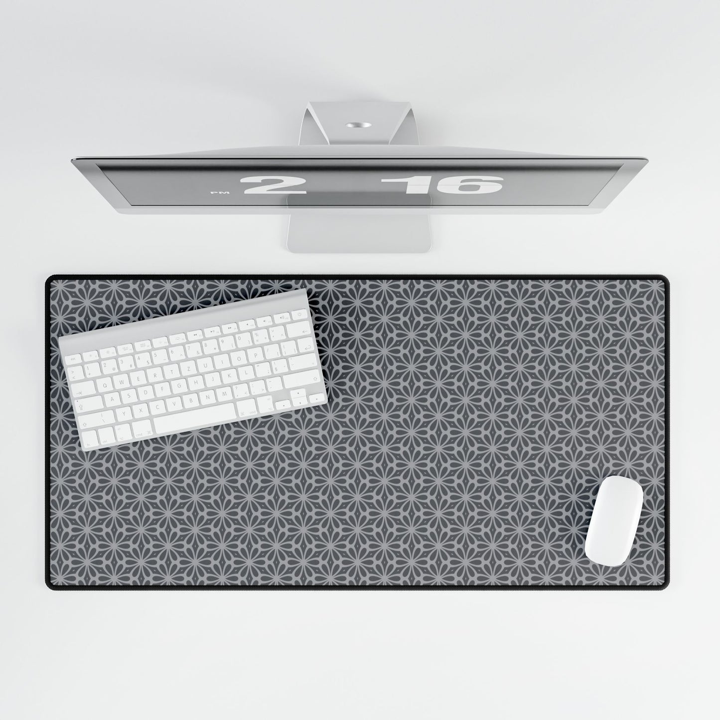 Desk Mats Geometric Pattern- grey