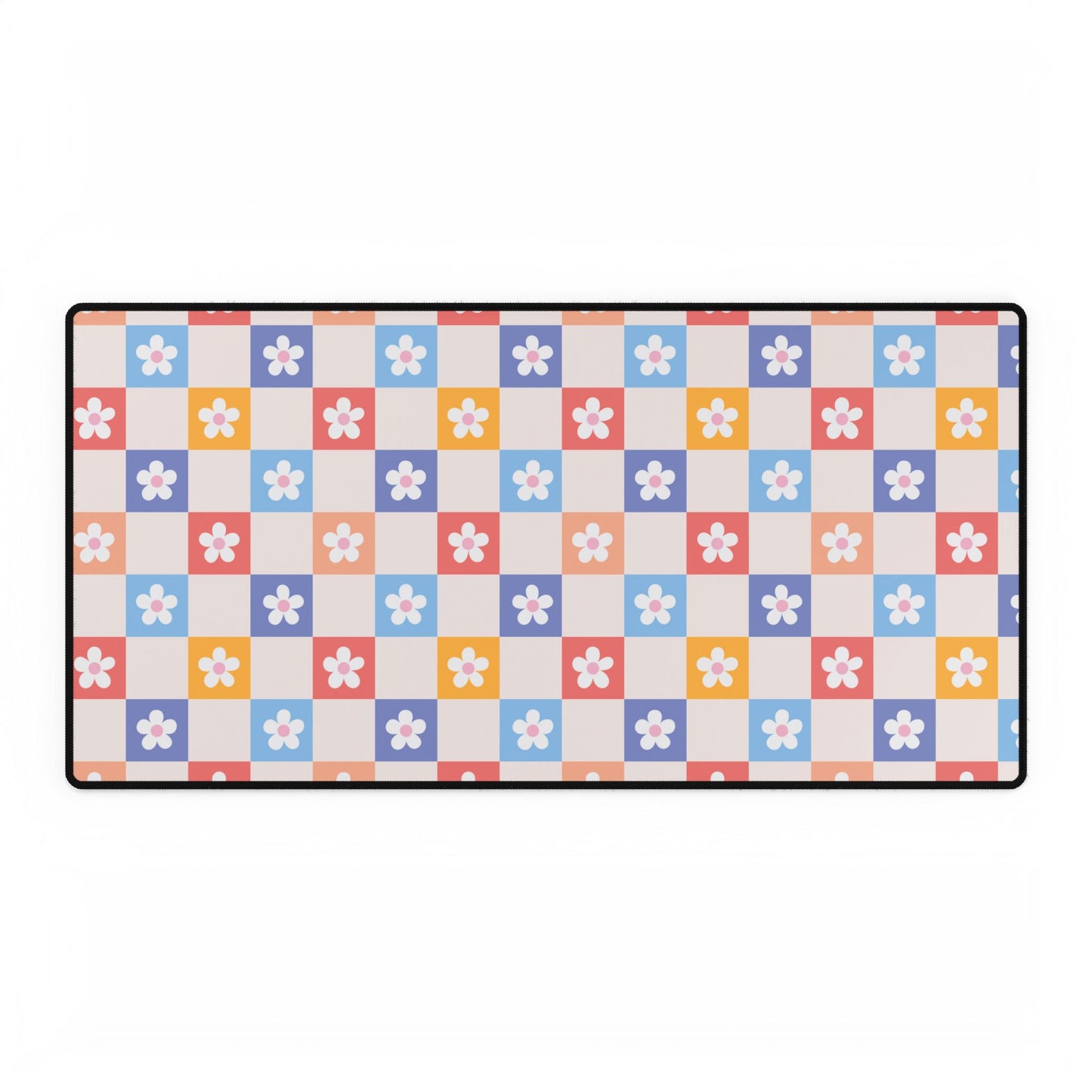 Desk Mats Flower checkers