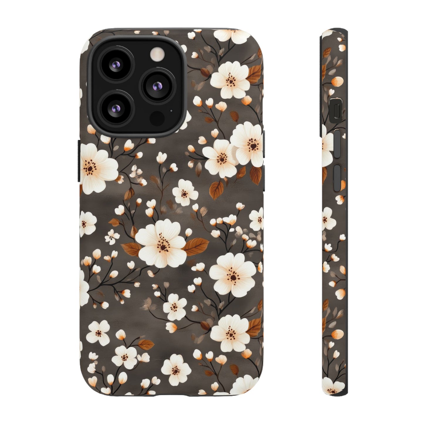 Floral Tough Case for iPhone - Elegant Flower Design Phone Cover