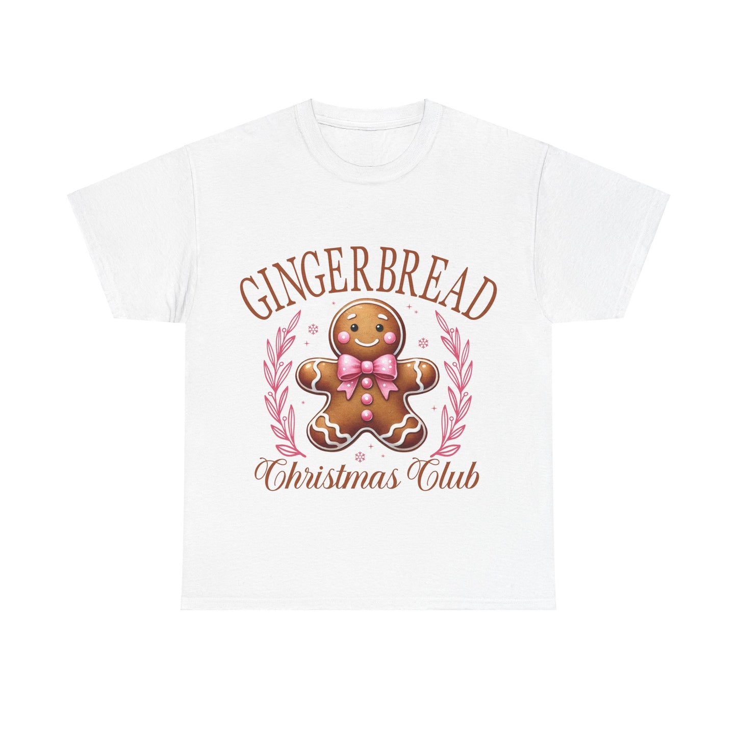 Gingerbread Club Unisex Heavy Cotton Tee – Perfect for Holiday Cheer!