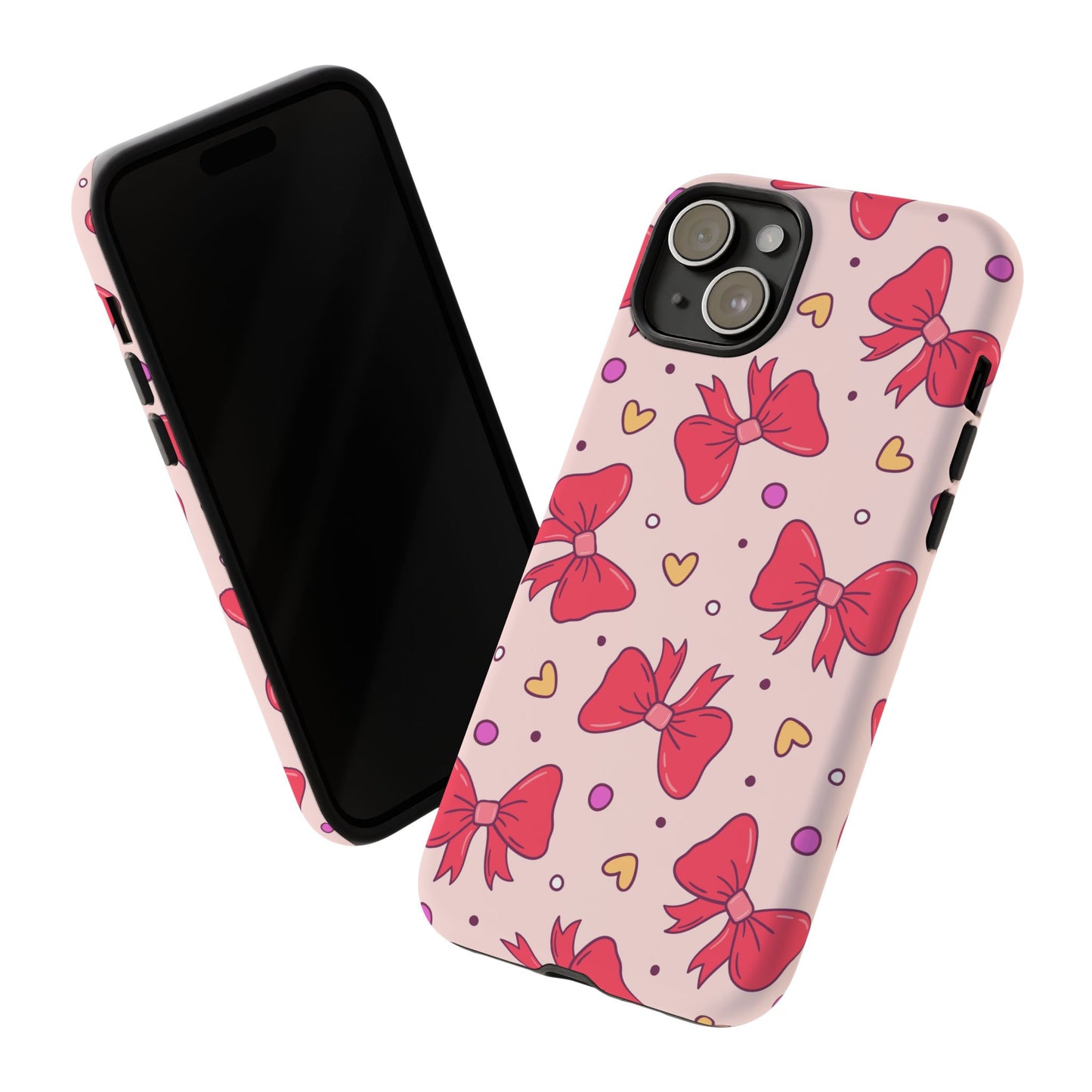 Cute Bow Pattern Phone Case - Tough Cases for Stylish Protection