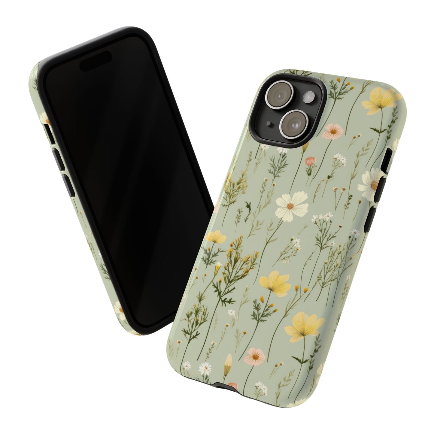 Floral Tough Phone Case - Stylish and Durable for Nature Lovers