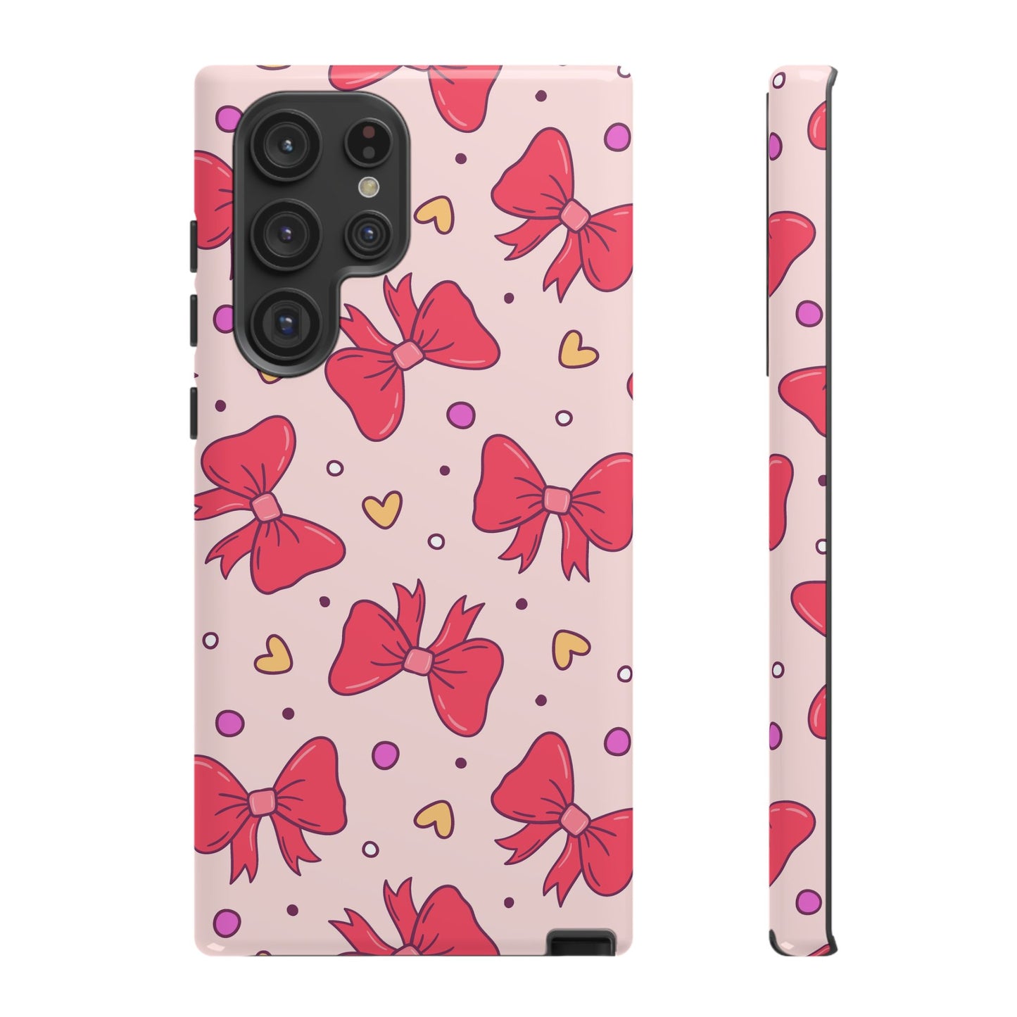 Cute Bow Pattern Phone Case - Tough Cases for Stylish Protection