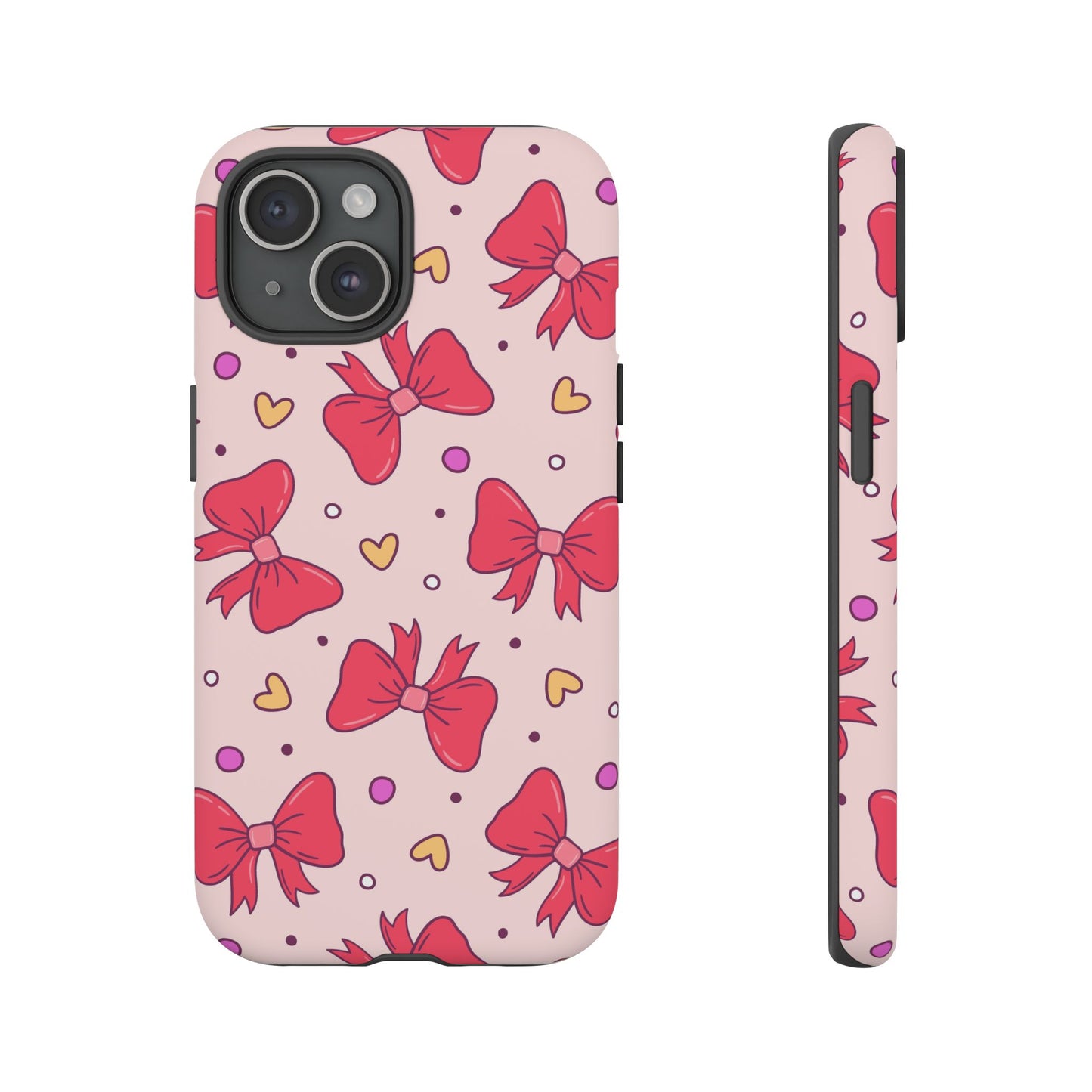 Cute Bow Pattern Phone Case - Tough Cases for Stylish Protection