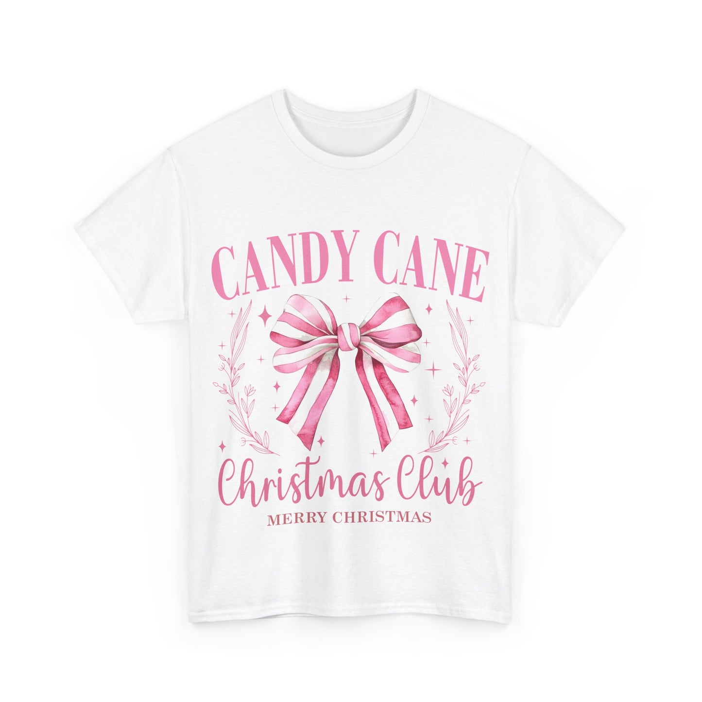 Unisex Heavy Cotton Tee - Candy Cane Christmas Club Shirt