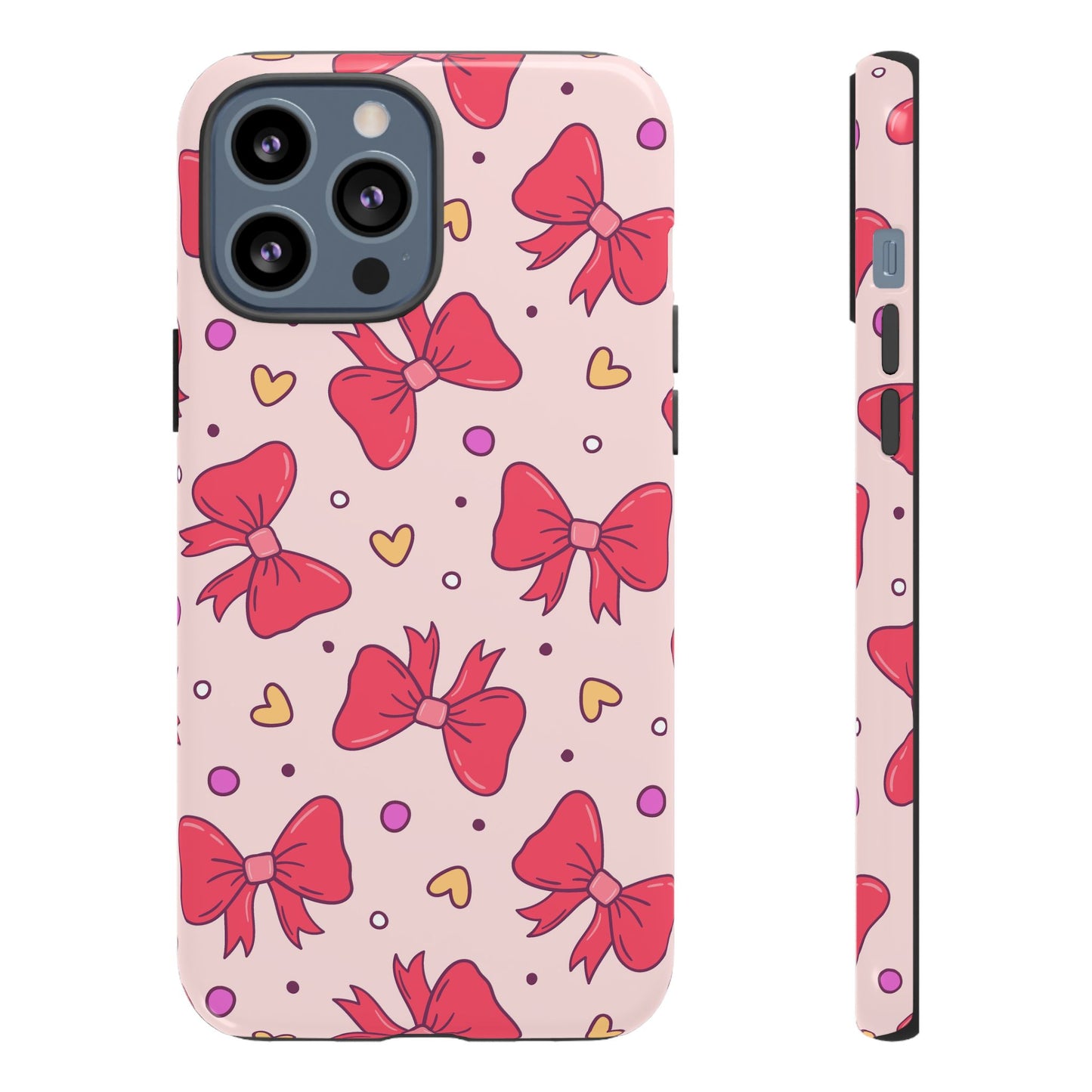 Cute Bow Pattern Phone Case - Tough Cases for Stylish Protection