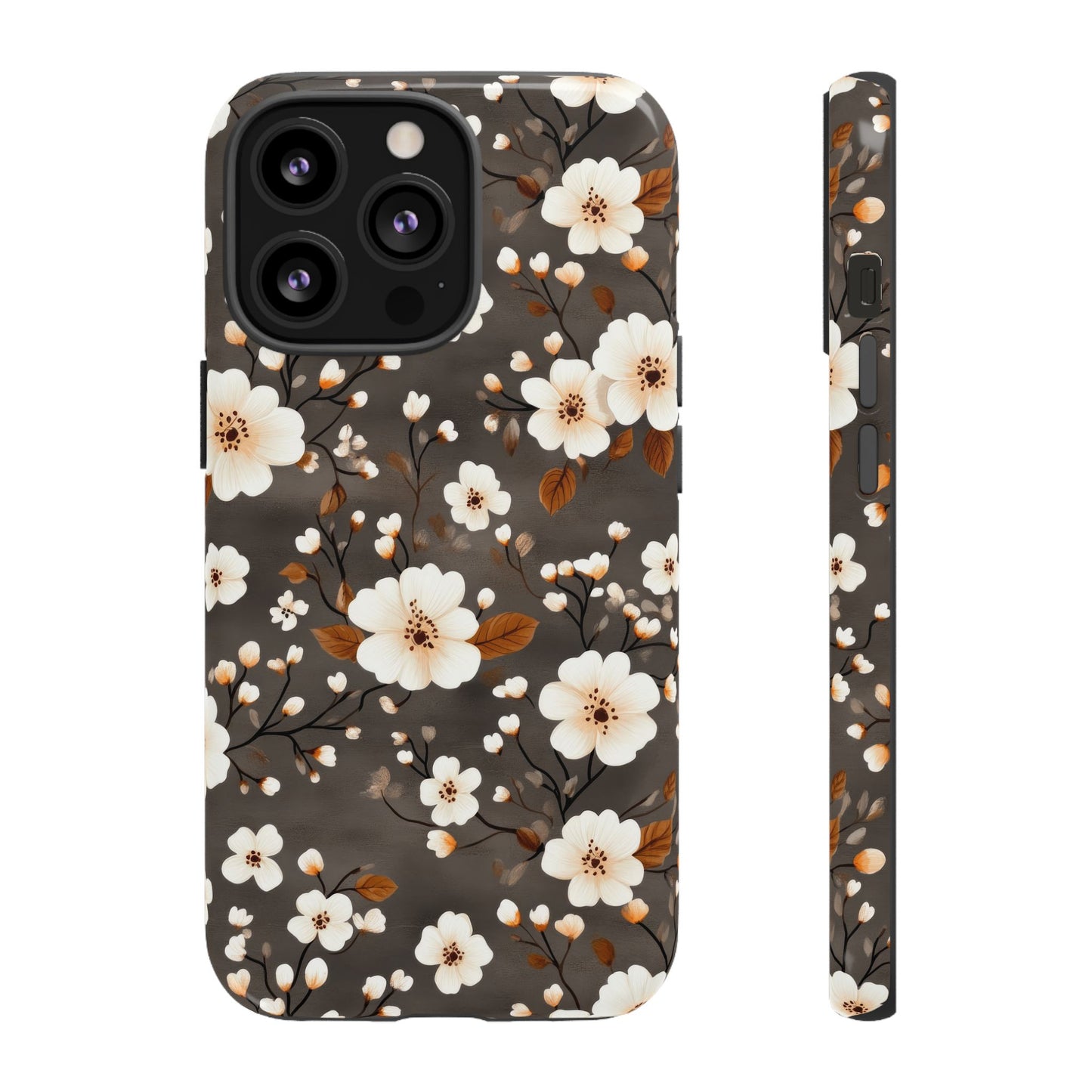 Floral Tough Case for iPhone - Elegant Flower Design Phone Cover