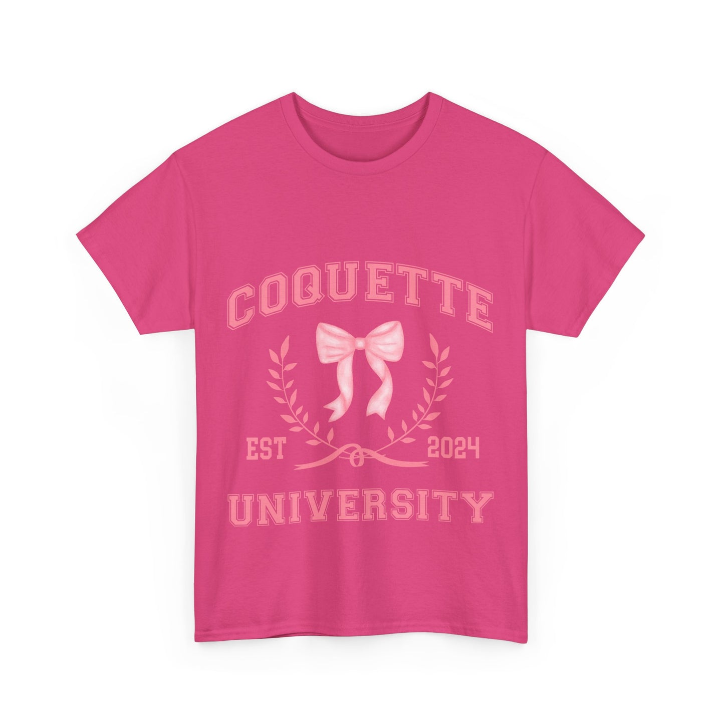 Coquette University Heavy Cotton Tee - Stylish College Shirt for Students