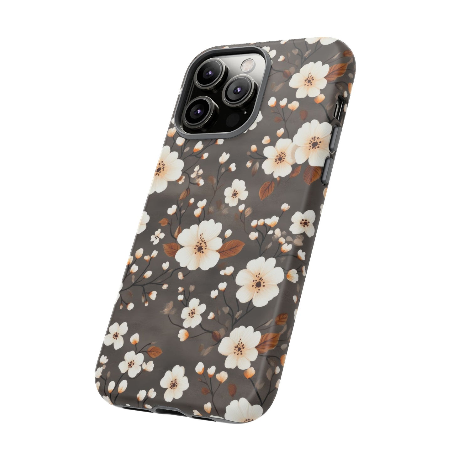 Floral Tough Case for iPhone - Elegant Flower Design Phone Cover