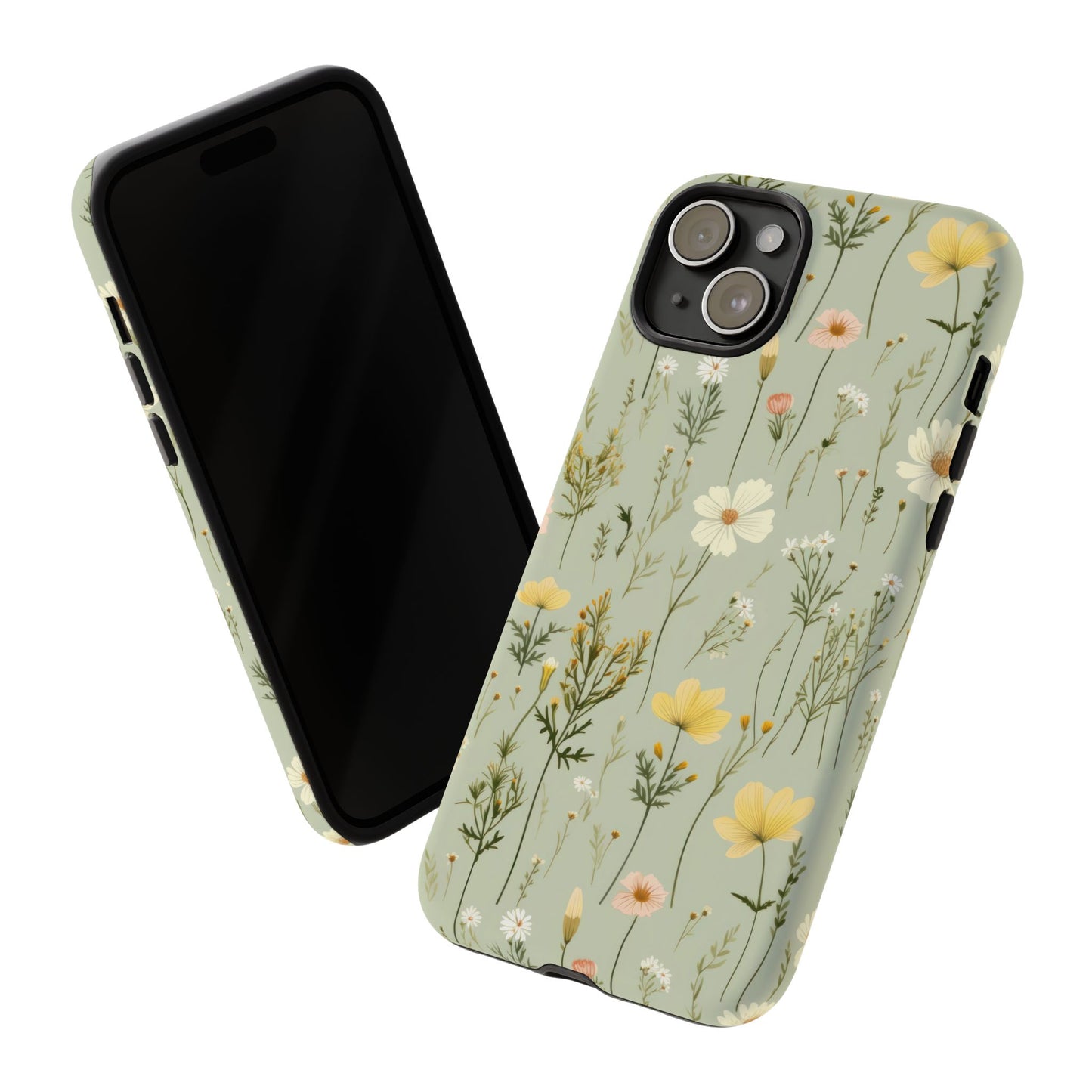 Floral Tough Phone Case - Stylish and Durable for Nature Lovers