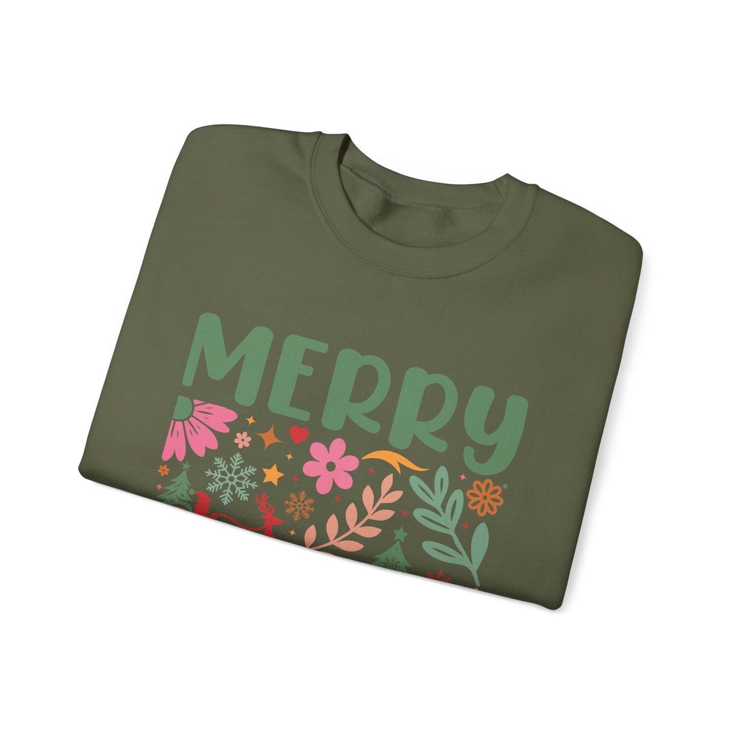 Merry Christmas Unisex Crewneck Sweatshirt - Festive Holiday Apparel