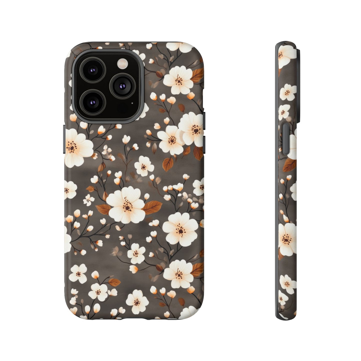 Floral Tough Case for iPhone - Elegant Flower Design Phone Cover