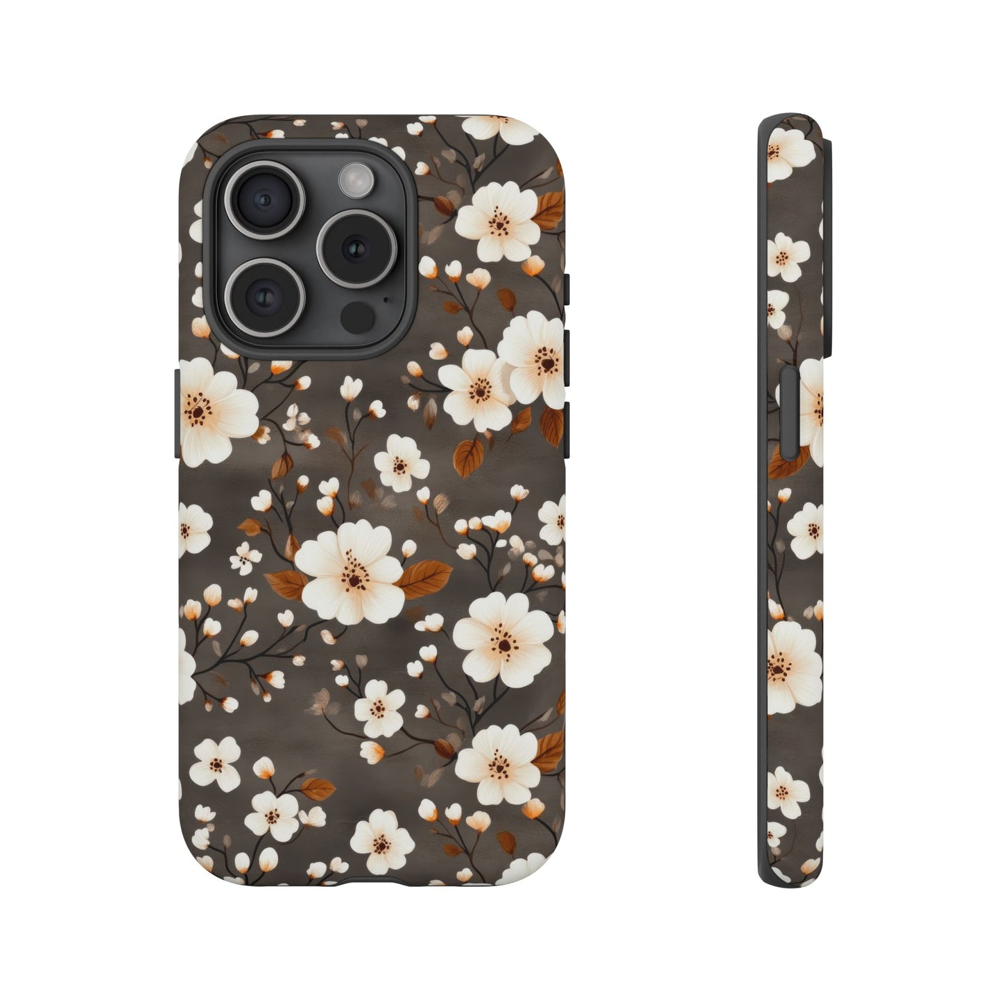 Floral Tough Case for iPhone - Elegant Flower Design Phone Cover