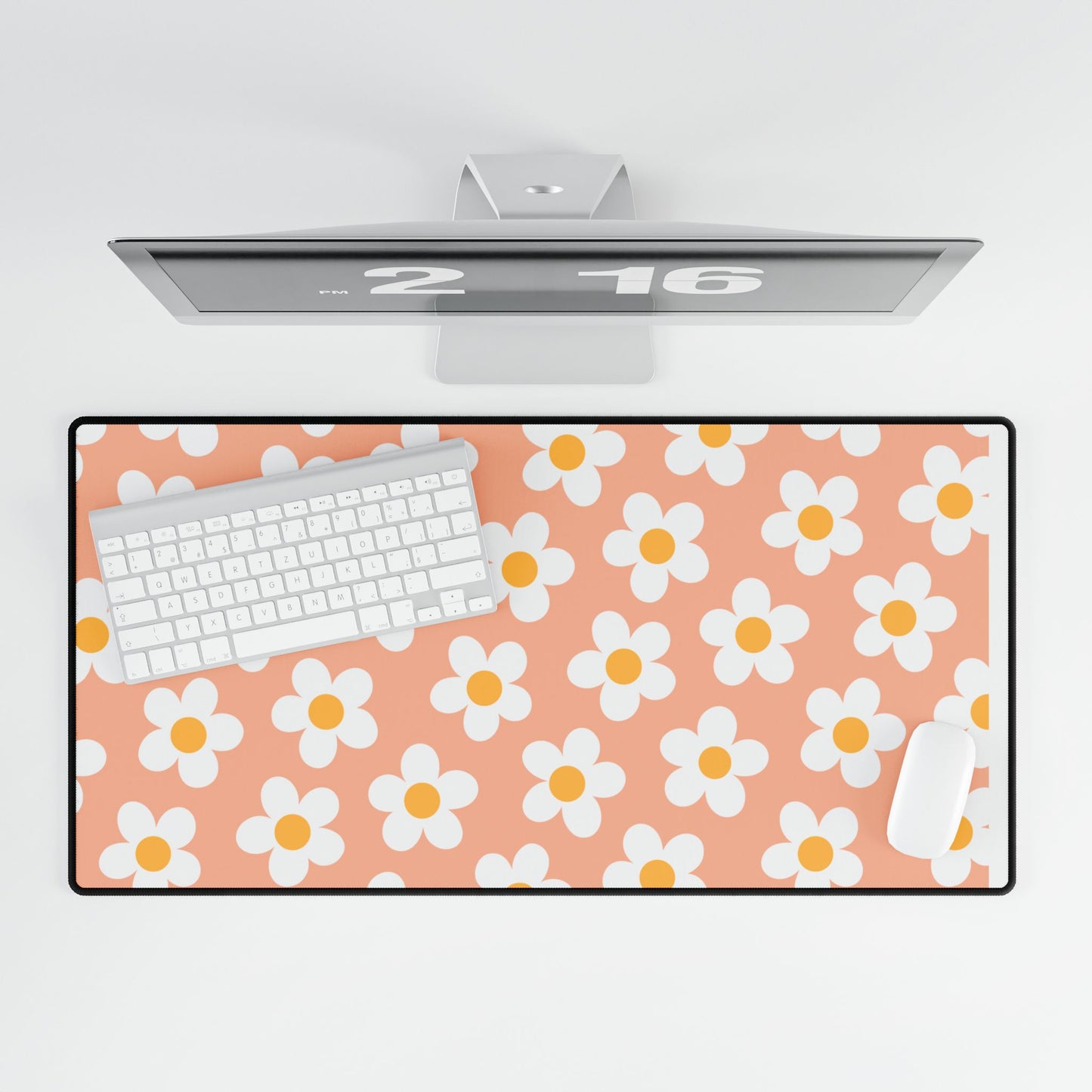 Desk Mats Floral Peach