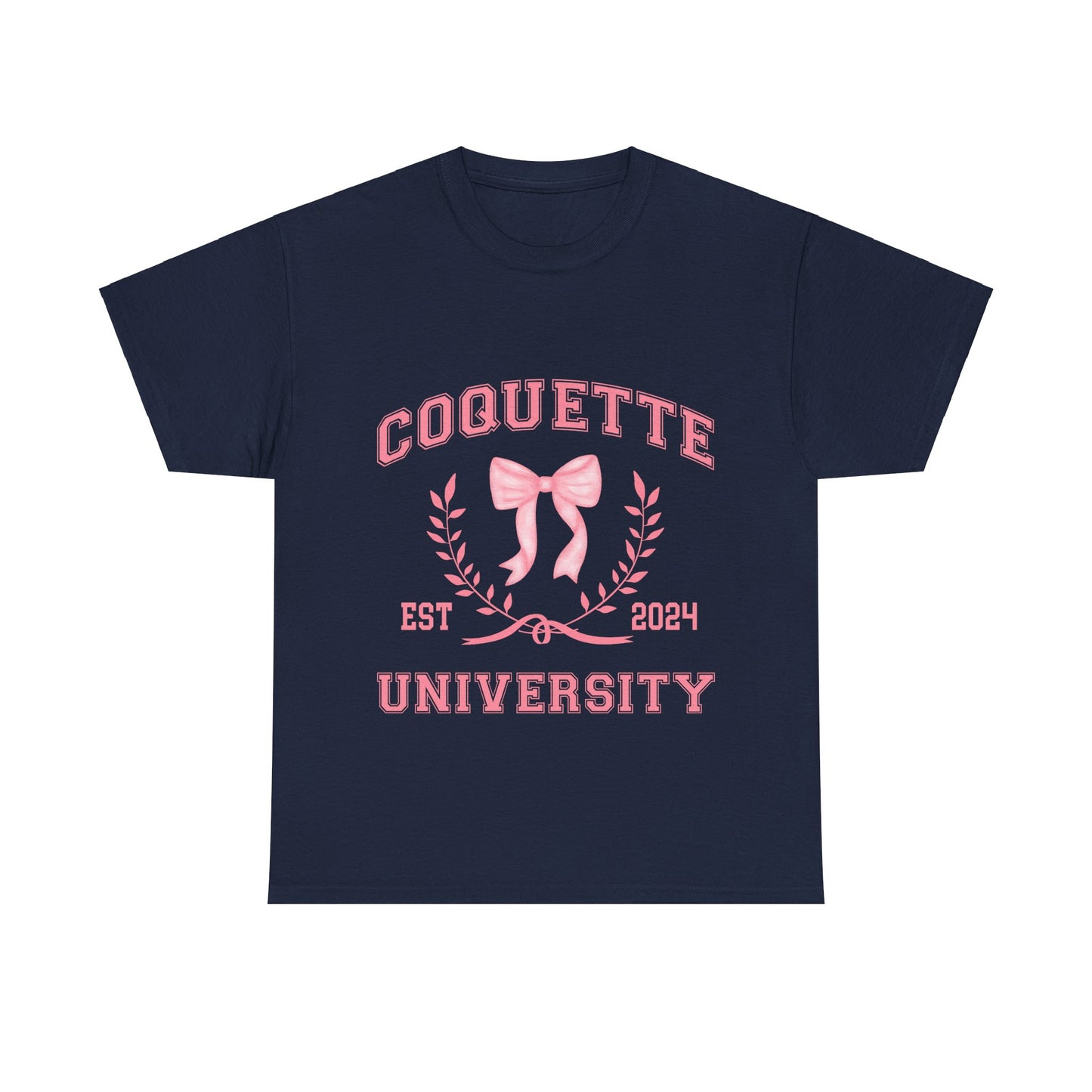 Coquette University Heavy Cotton Tee - Stylish College Shirt for Students