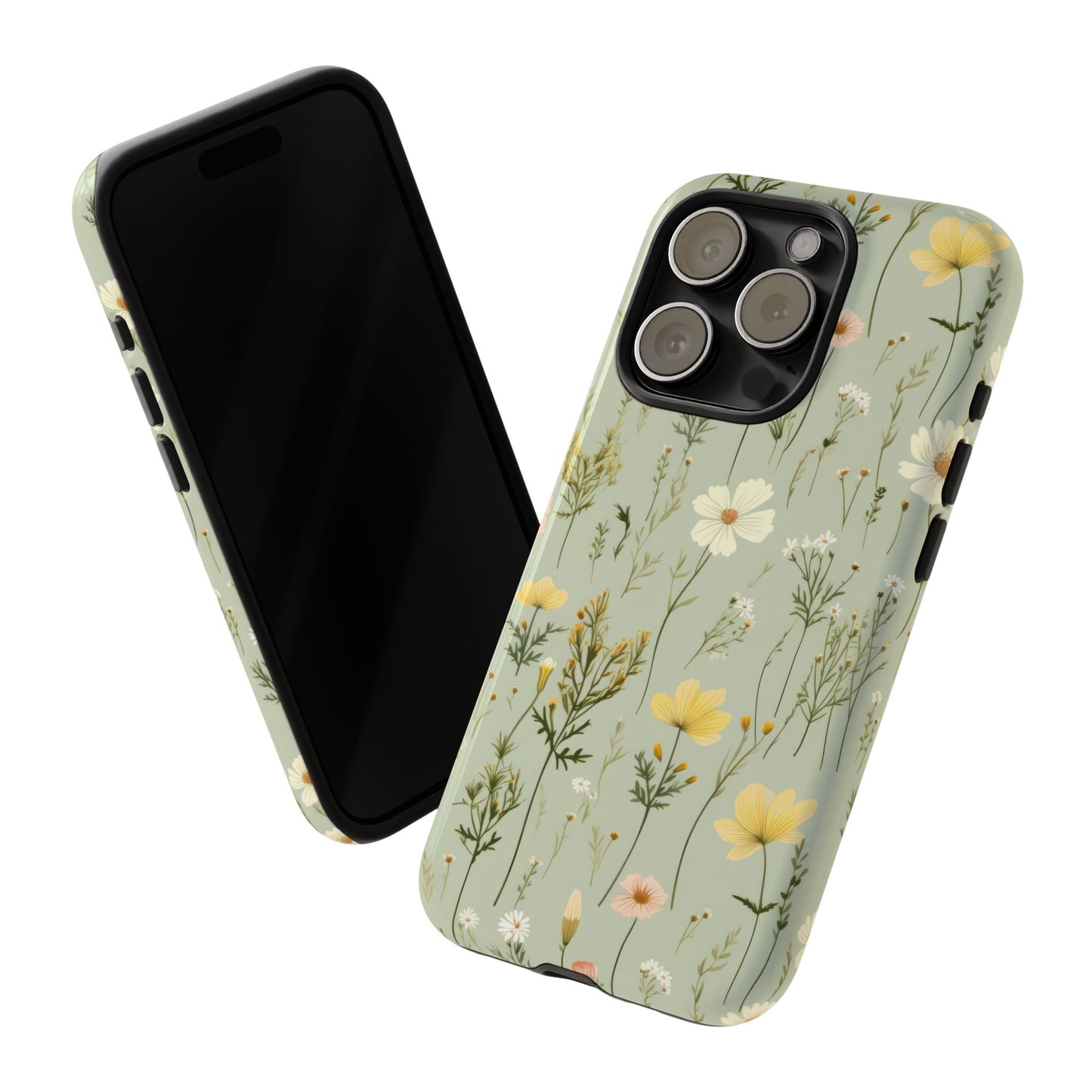 Floral Tough Phone Case - Stylish and Durable for Nature Lovers