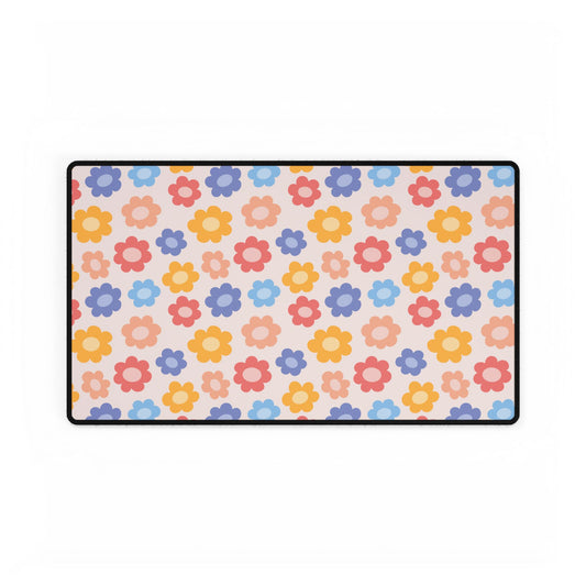 Desk Mats Multi-Colour Flowers