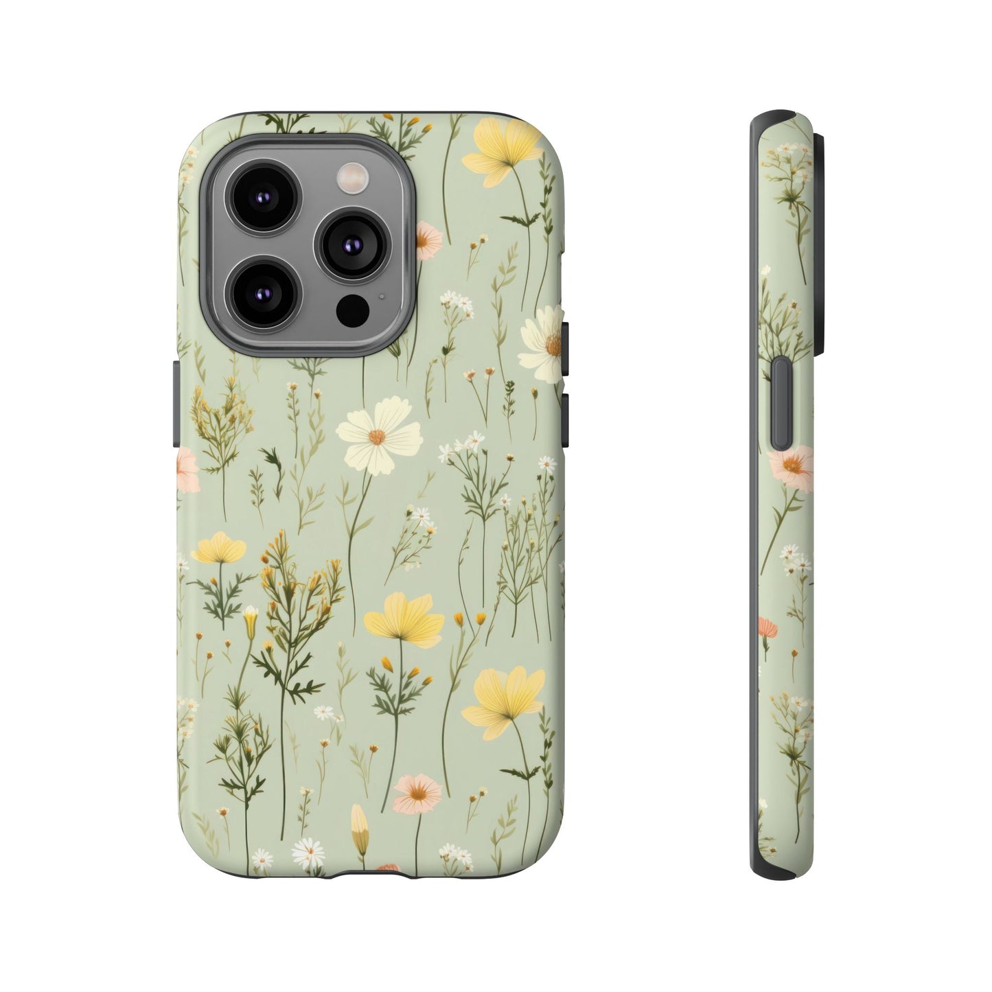 Floral Tough Phone Case - Stylish and Durable for Nature Lovers