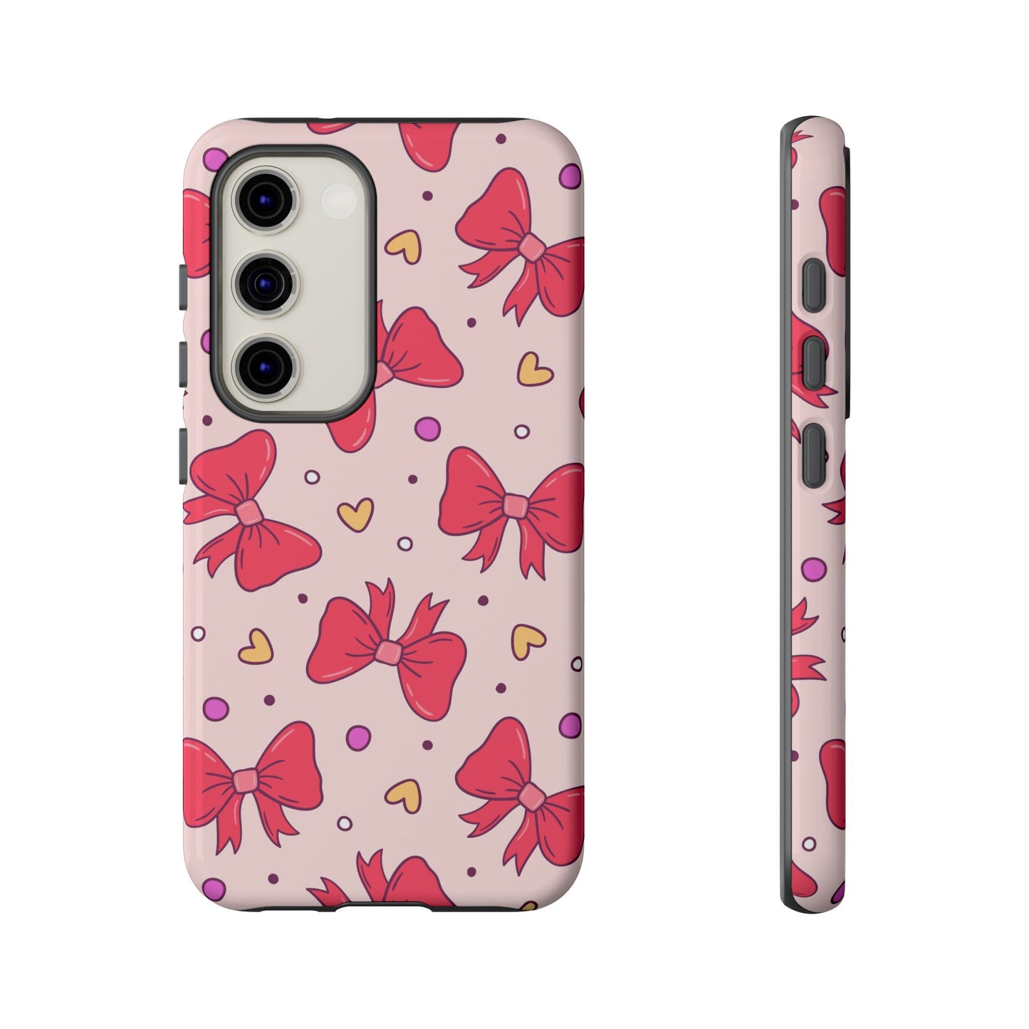 Cute Bow Pattern Phone Case - Tough Cases for Stylish Protection