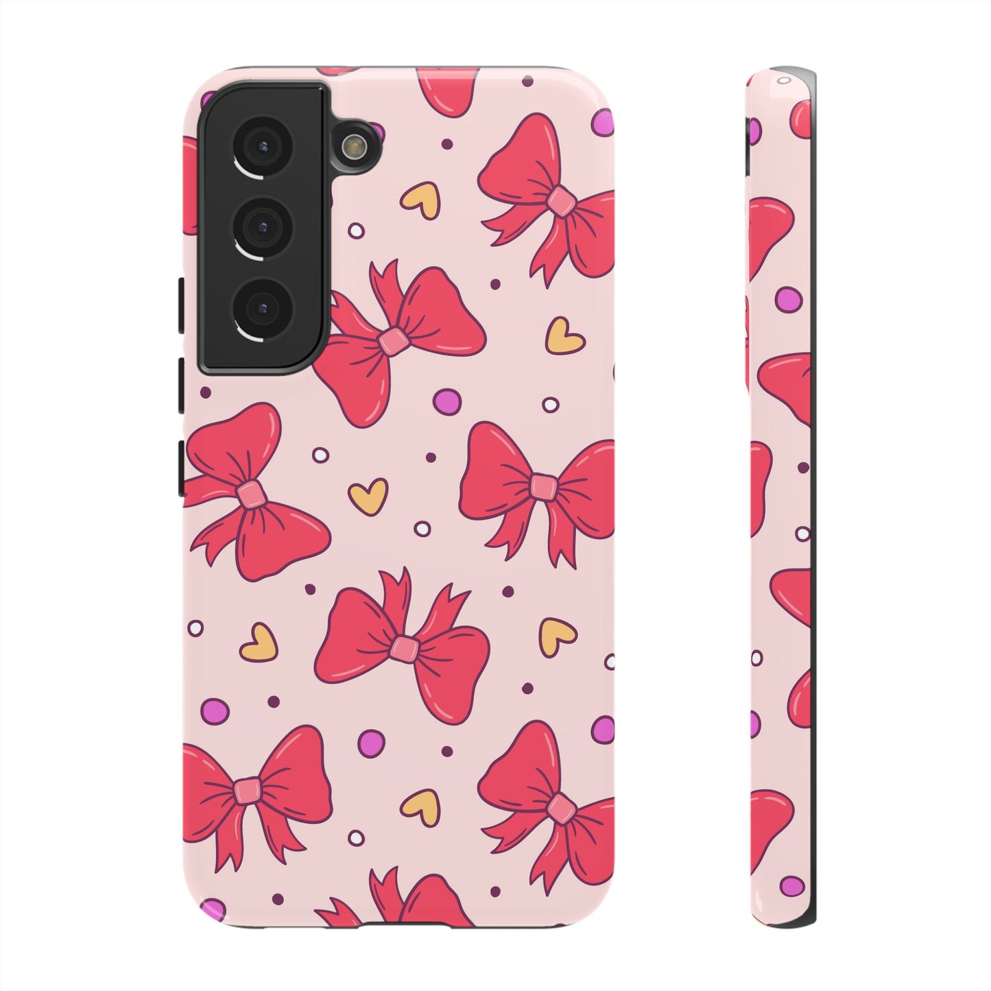 Cute Bow Pattern Phone Case - Tough Cases for Stylish Protection