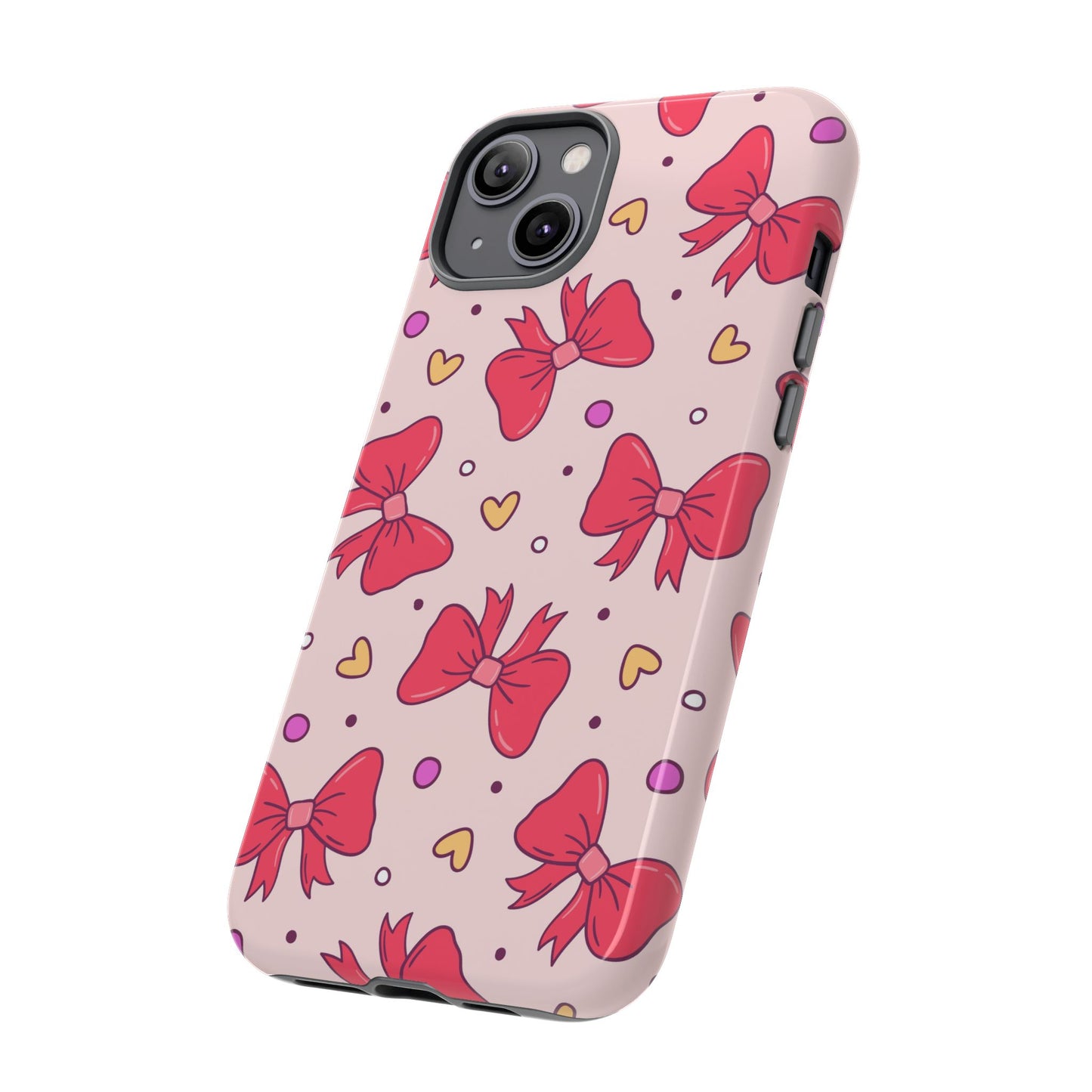 Cute Bow Pattern Phone Case - Tough Cases for Stylish Protection