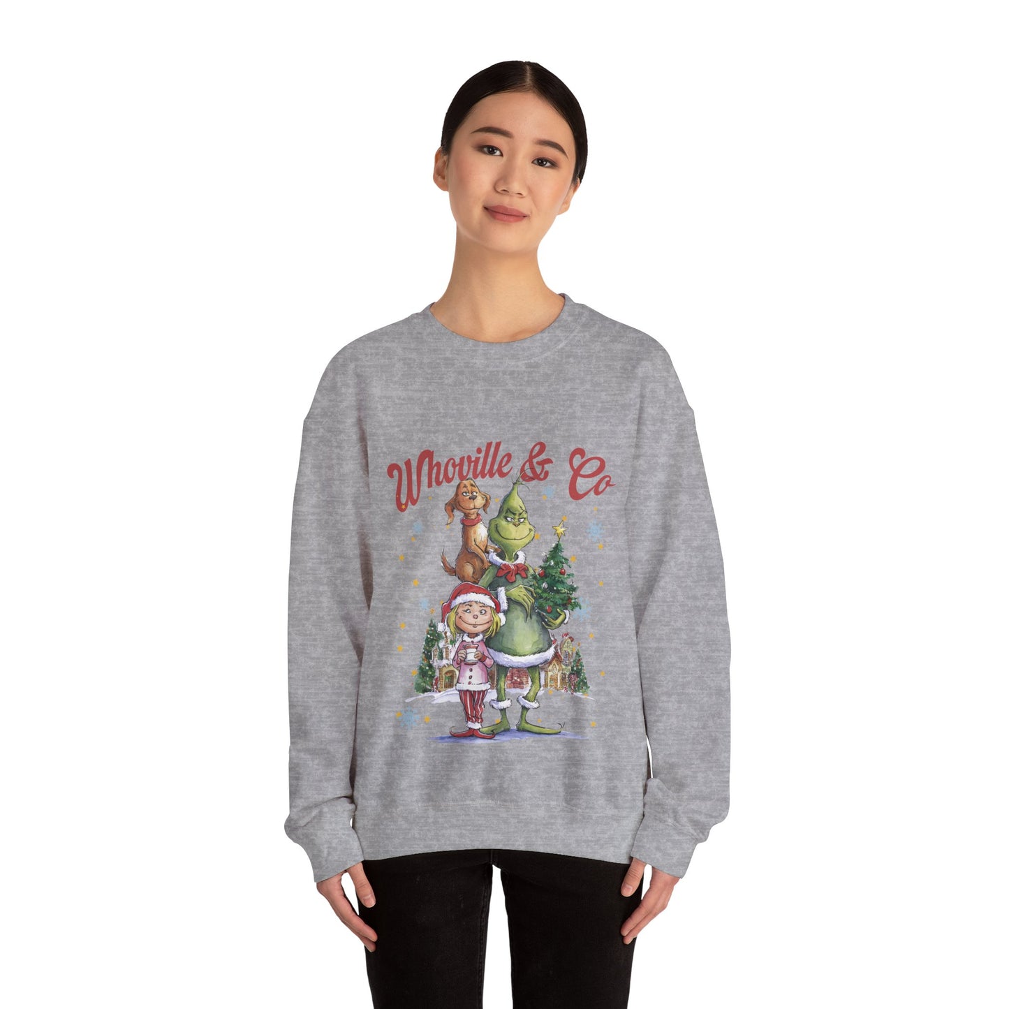 Grinch Whoville Holiday Crewneck Sweatshirt