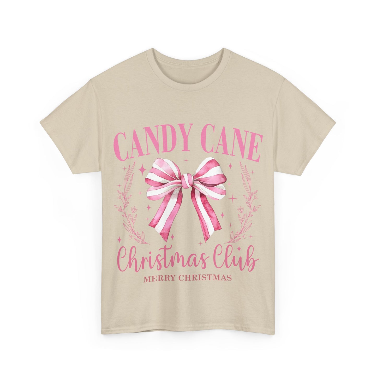 Unisex Heavy Cotton Tee - Candy Cane Christmas Club Shirt