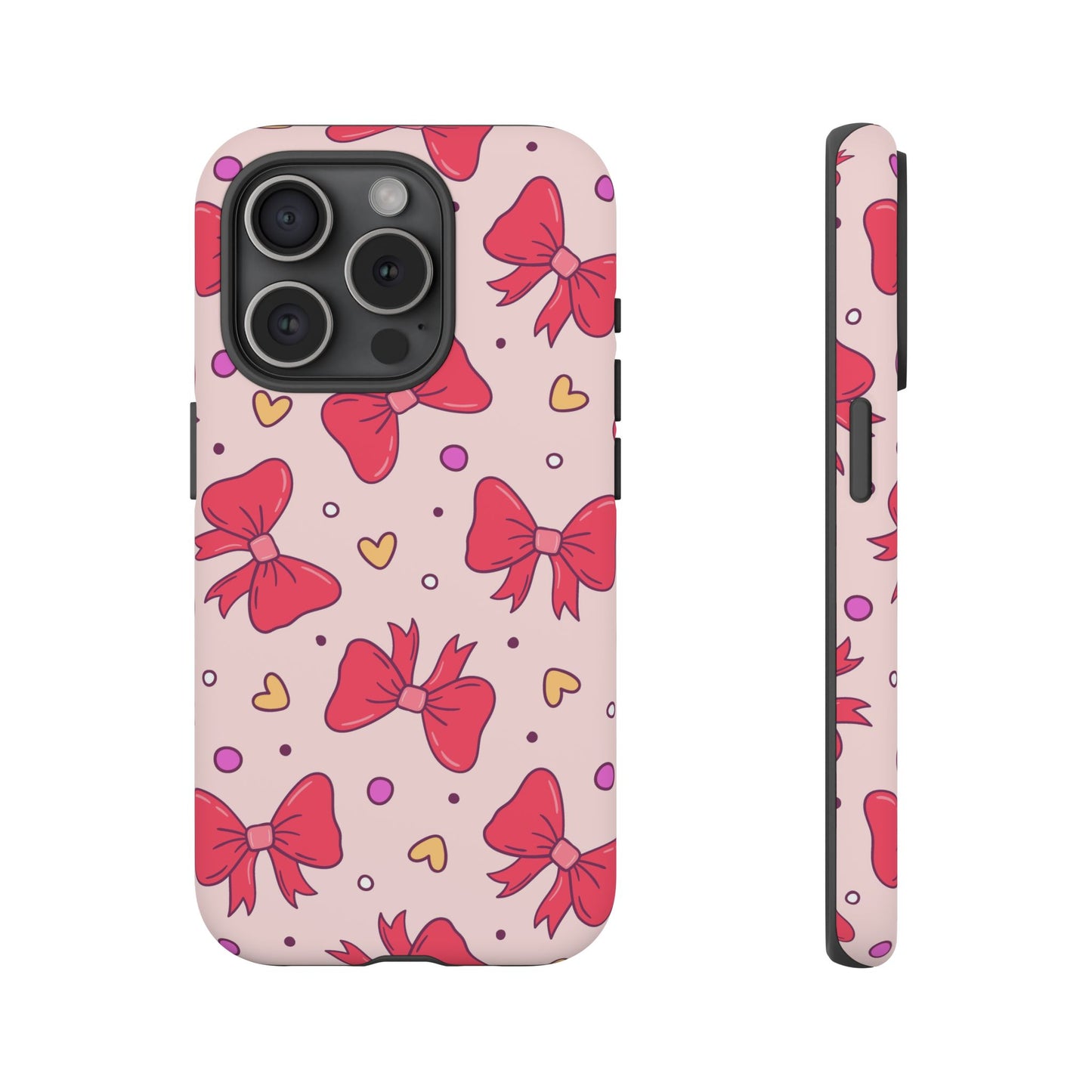 Cute Bow Pattern Phone Case - Tough Cases for Stylish Protection