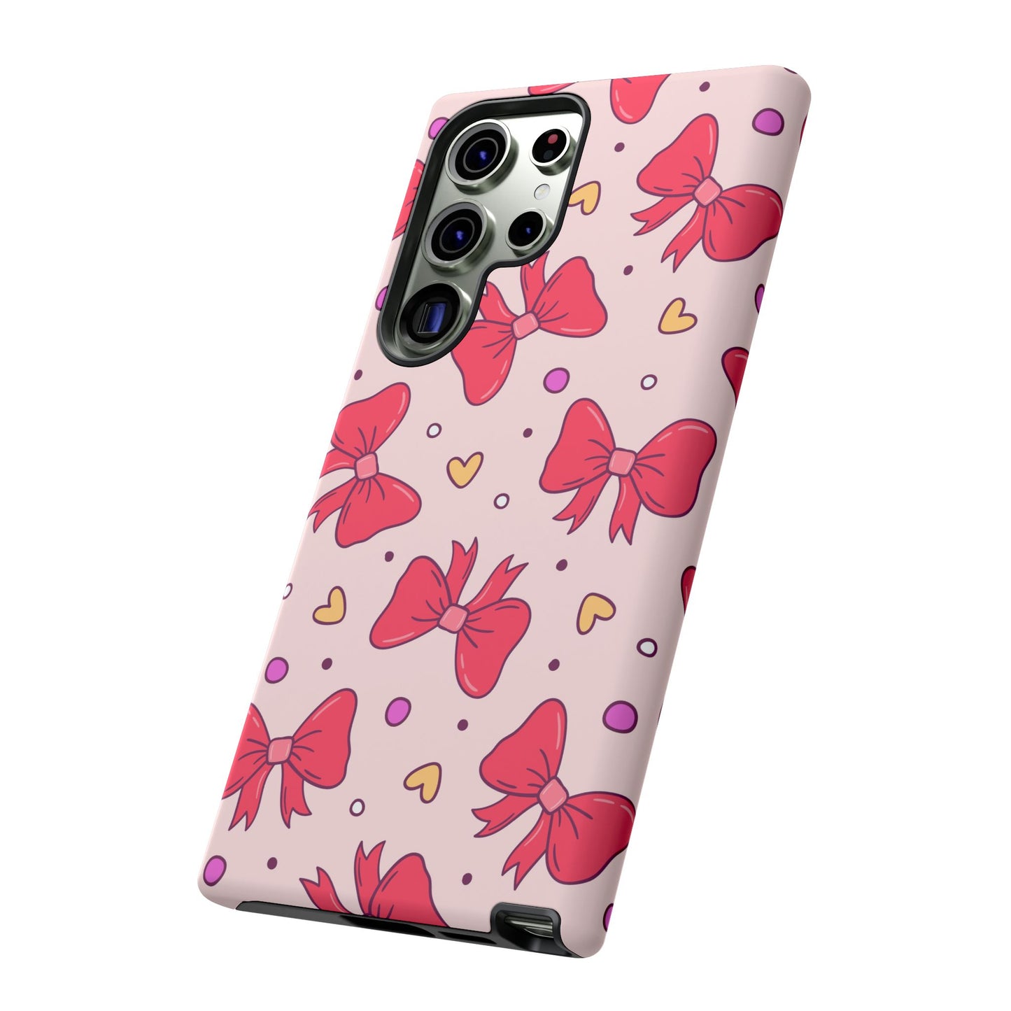 Cute Bow Pattern Phone Case - Tough Cases for Stylish Protection