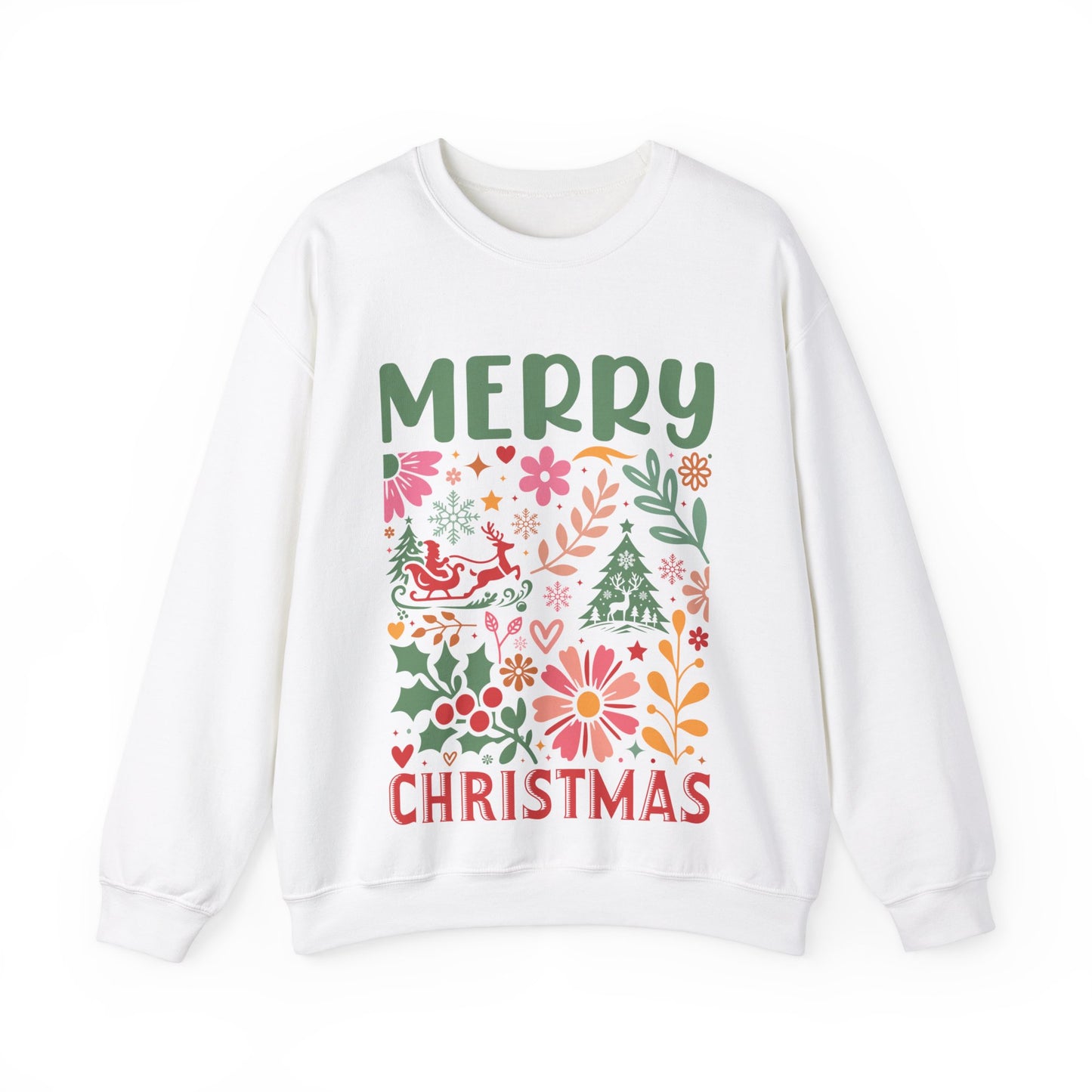 Merry Christmas Unisex Crewneck Sweatshirt - Festive Holiday Apparel