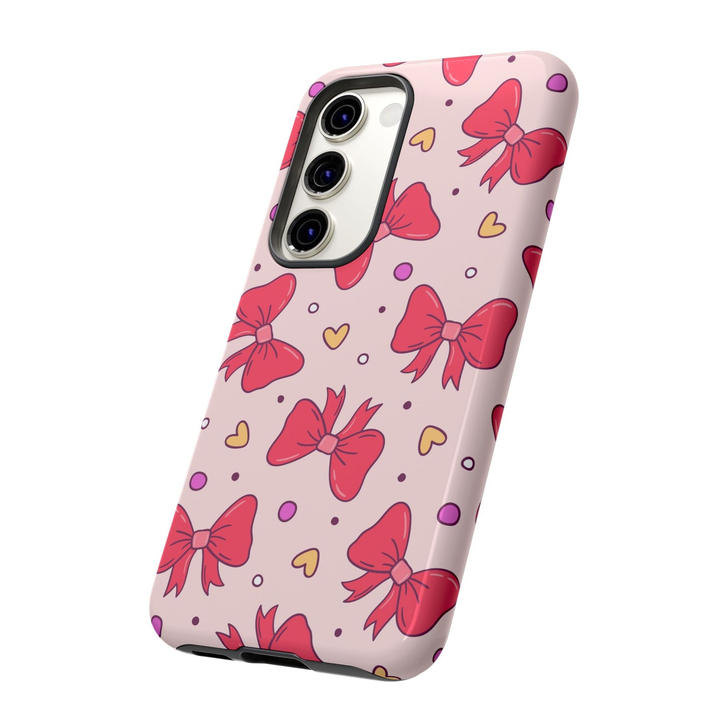 Cute Bow Pattern Phone Case - Tough Cases for Stylish Protection