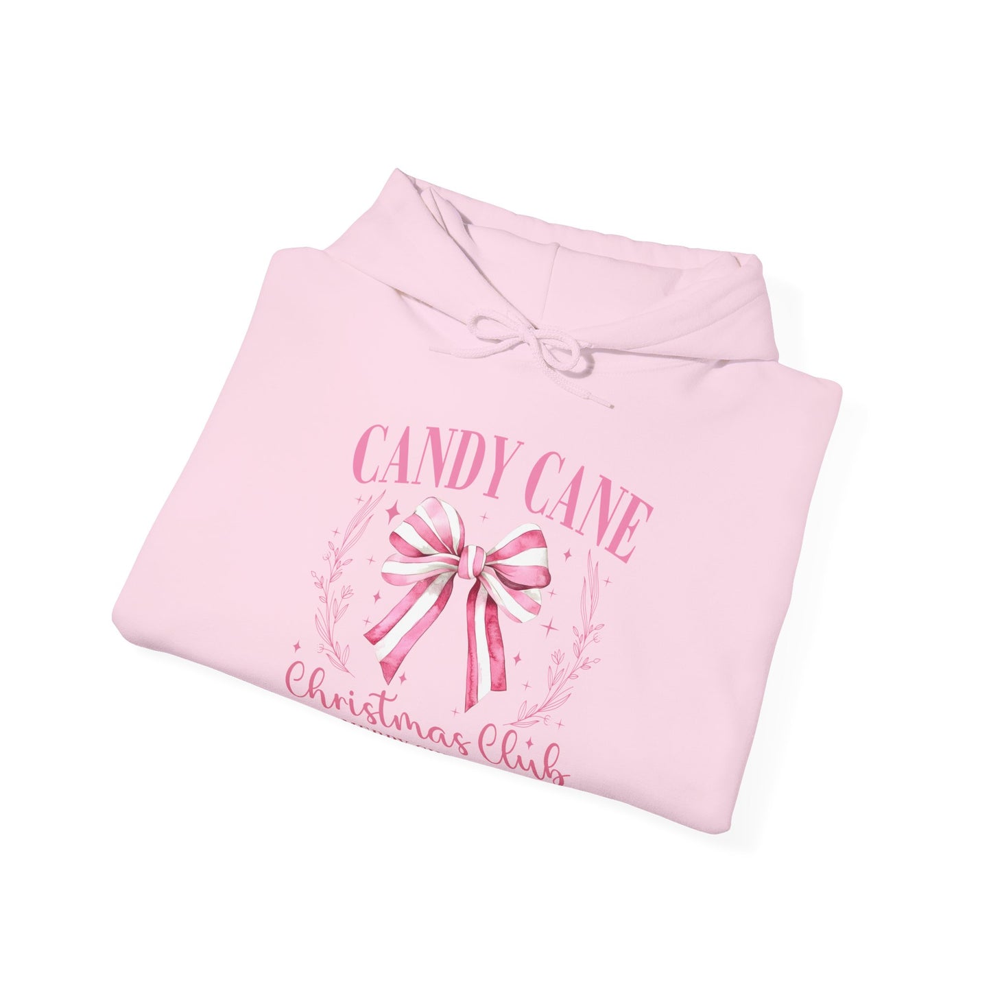 Candy Cane Christmas Club Hoodie | Unisex Heavy Blend Sweatshirt for Holiday Cheer