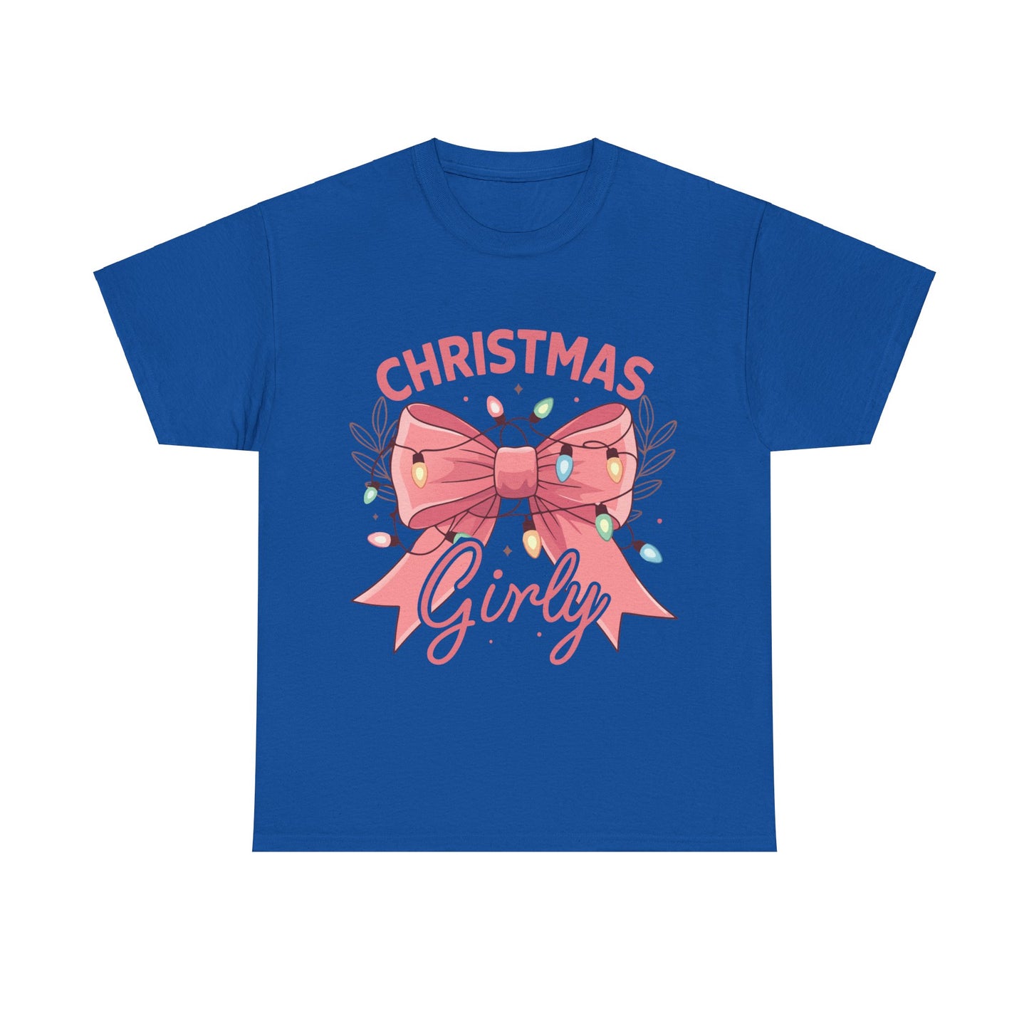 Cute Christmas Bow Unisex Heavy Cotton Tee