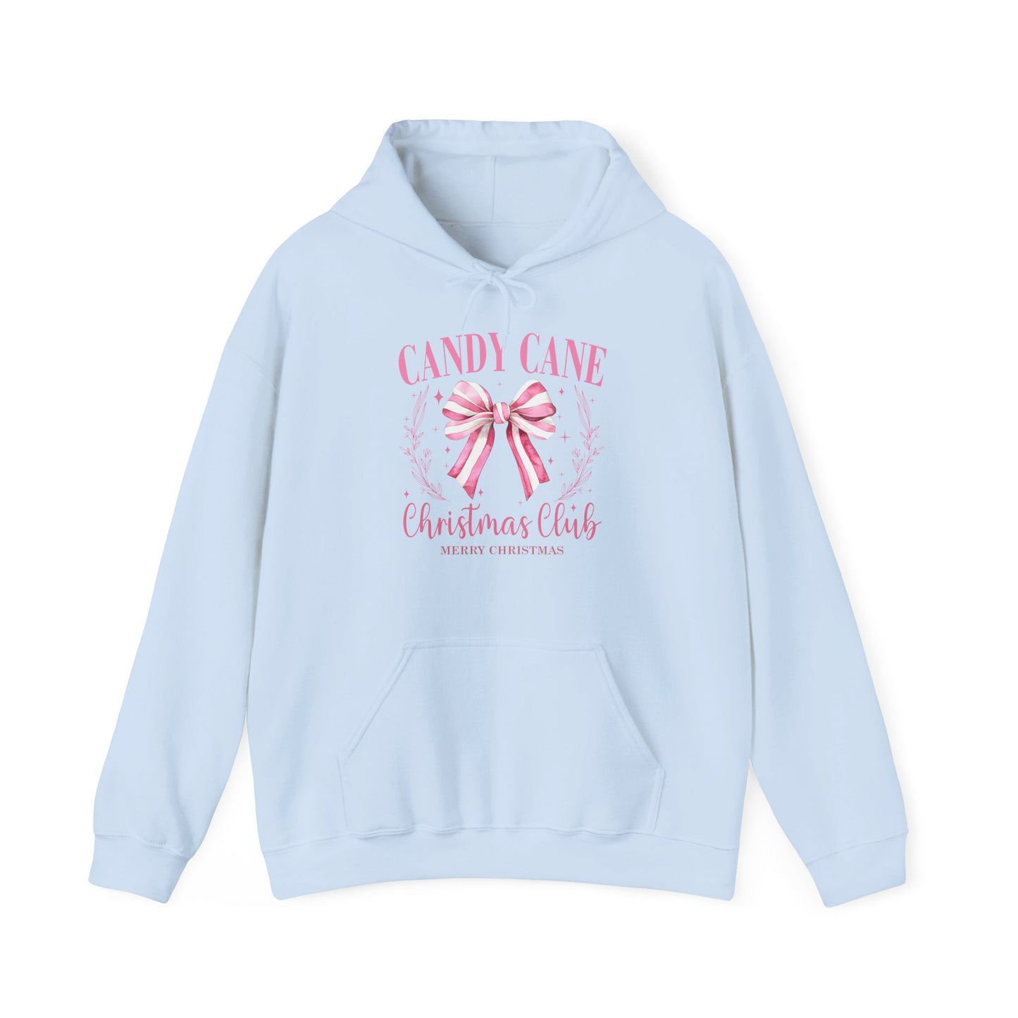 Candy Cane Christmas Club Hoodie | Unisex Heavy Blend Sweatshirt for Holiday Cheer