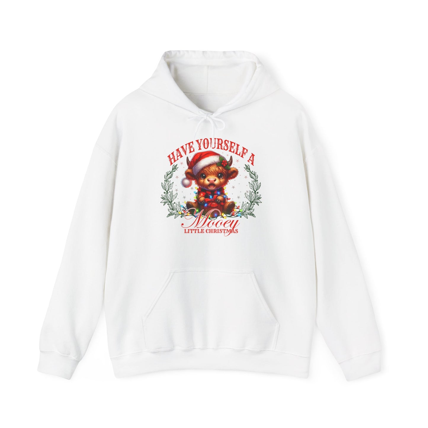 Festive Unisex Hoodie - "Have You Seen A Mooey?" Christmas Sweatshirt