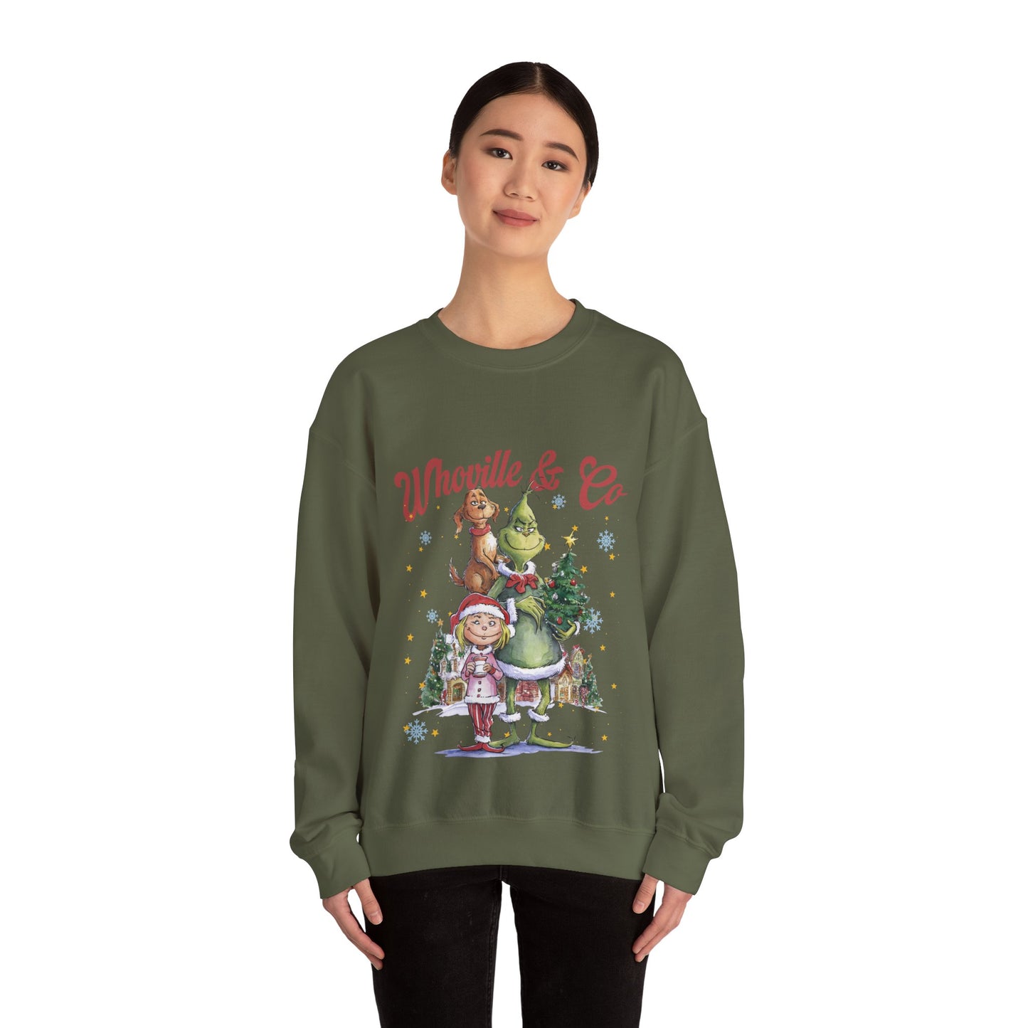 Grinch Whoville Holiday Crewneck Sweatshirt