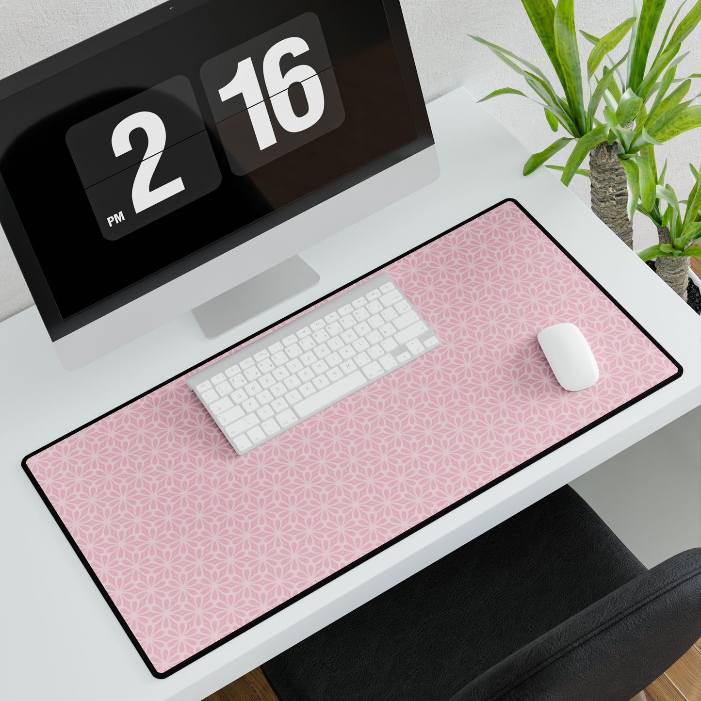 Desk Mats Geometric Pattern-Pink