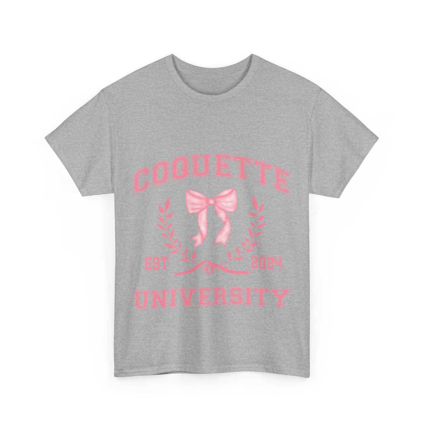 Coquette University Heavy Cotton Tee - Stylish College Shirt for Students