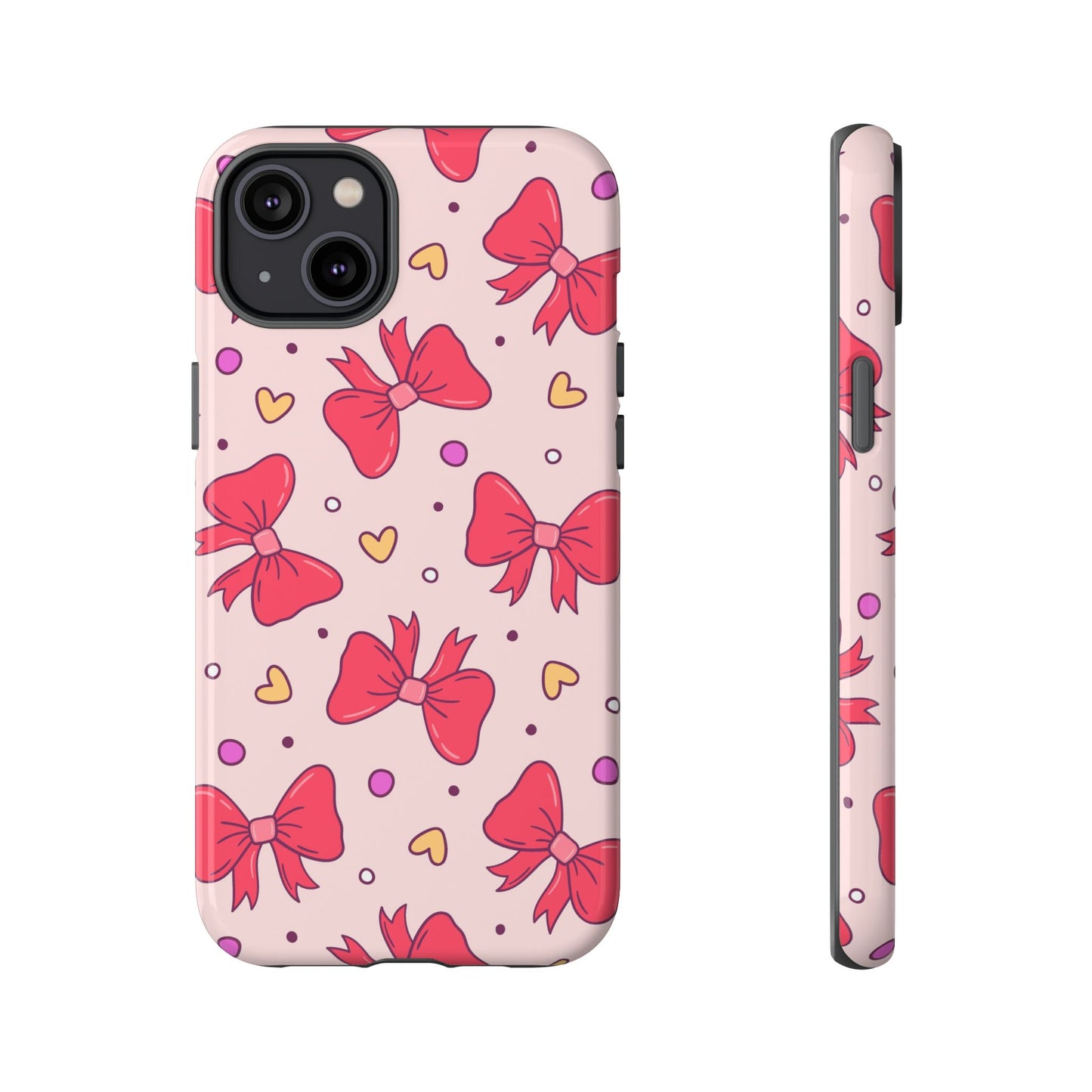 Cute Bow Pattern Phone Case - Tough Cases for Stylish Protection