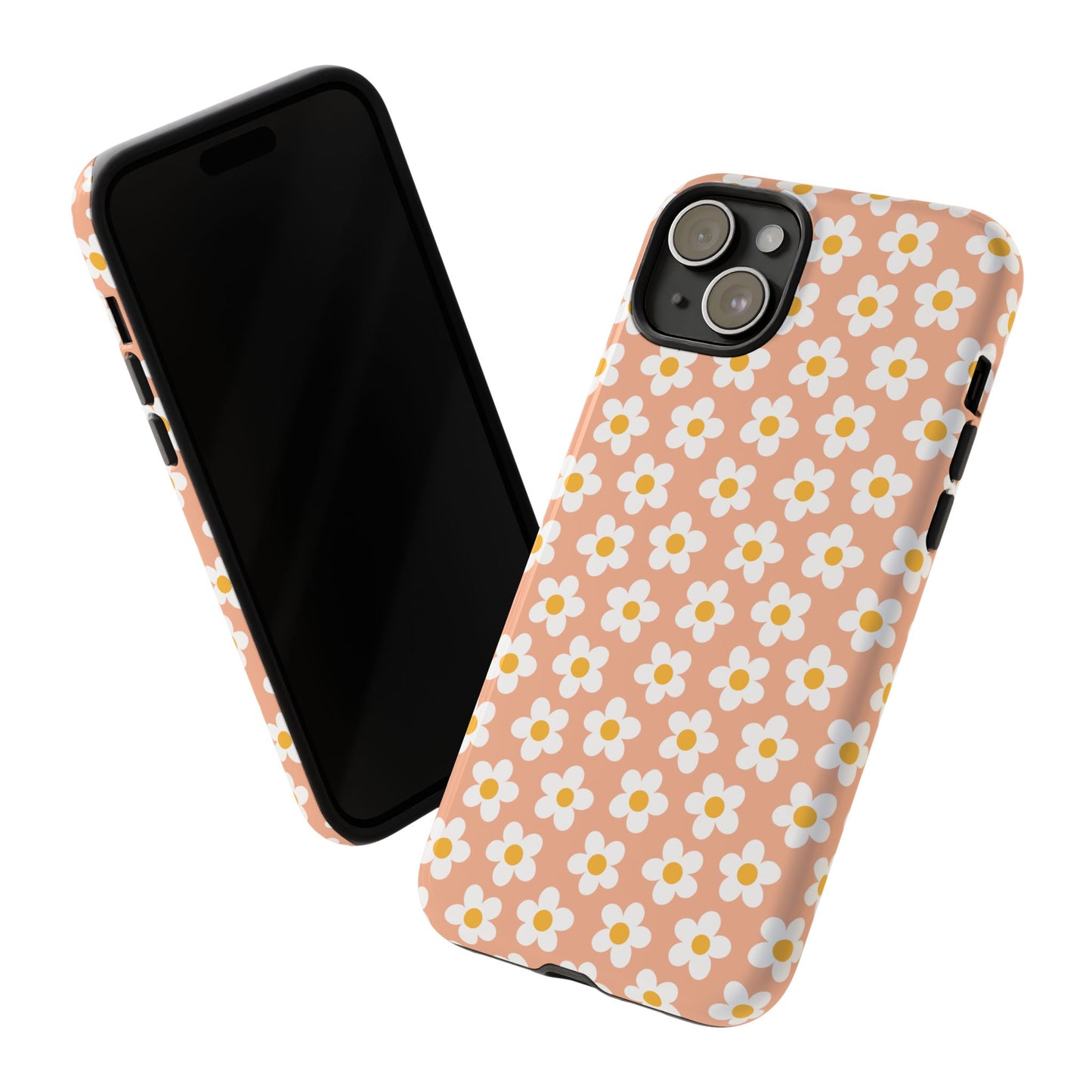 Floral Tough Case for iPhone - Durable Protection with Cute Daisy Design