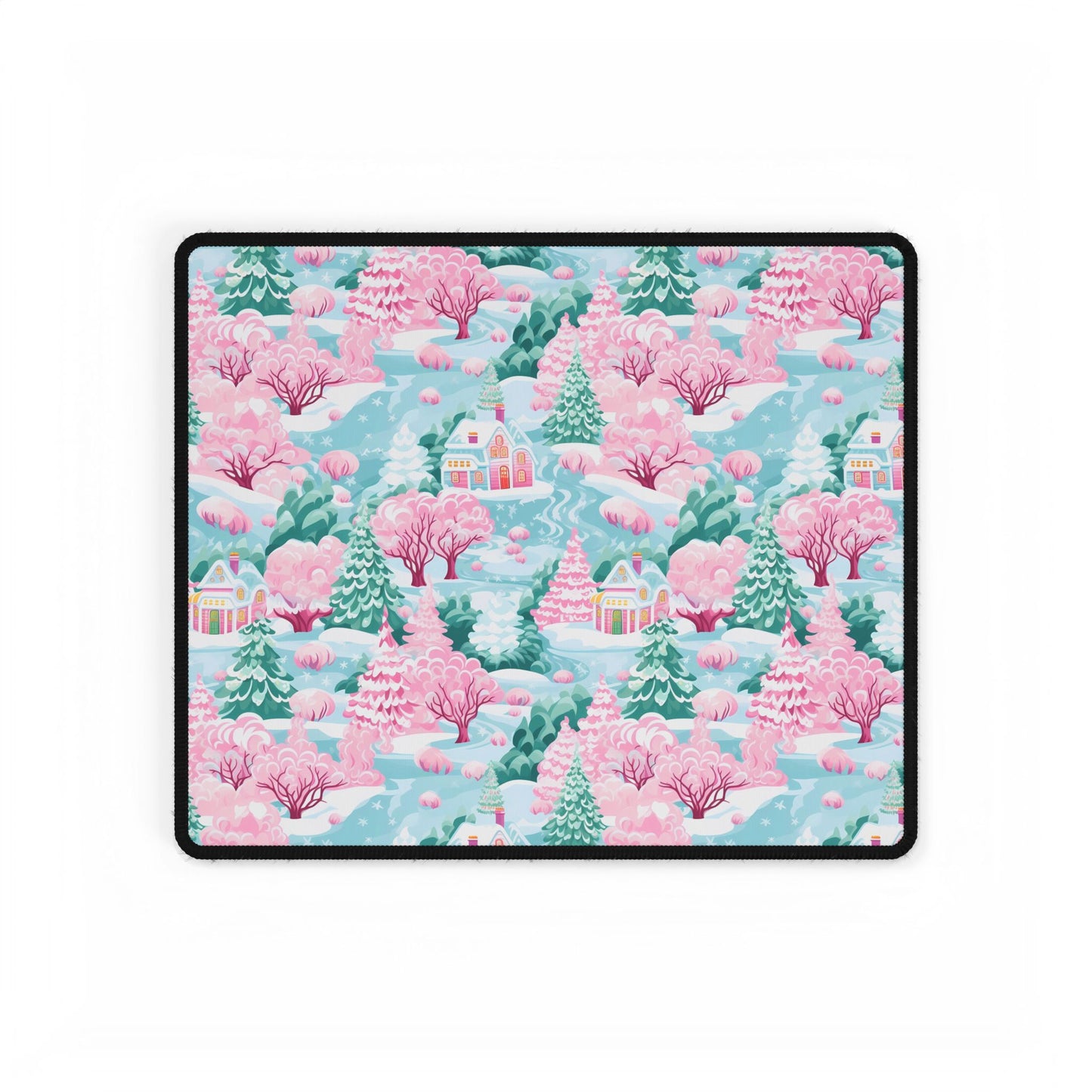 Desk Mats Christmas Village pattern