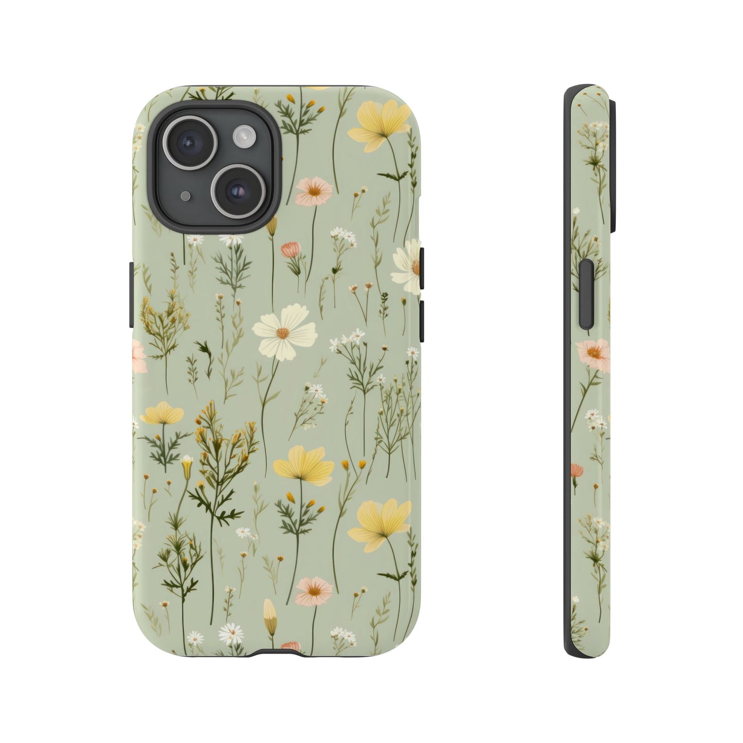 Floral Tough Phone Case - Stylish and Durable for Nature Lovers