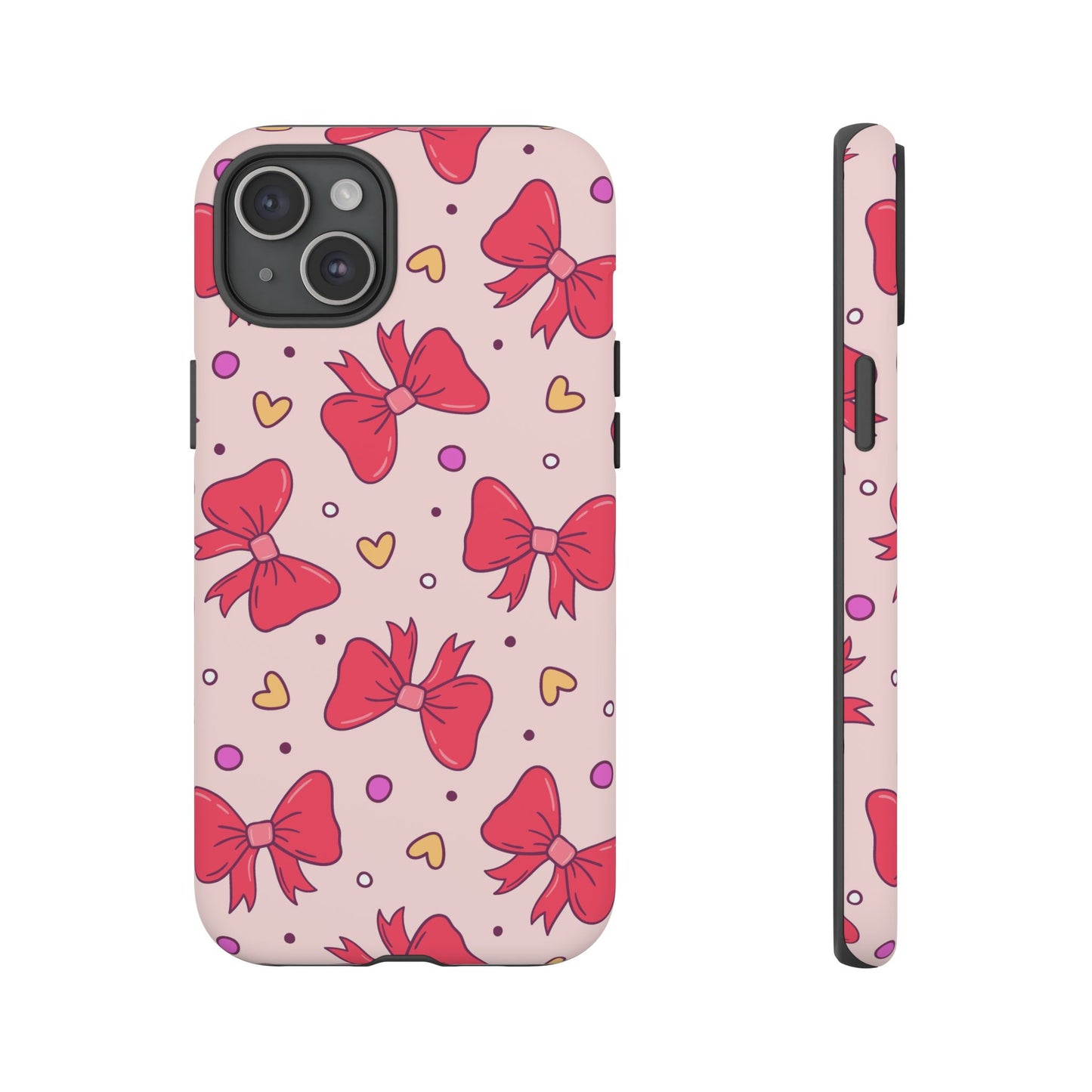 Cute Bow Pattern Phone Case - Tough Cases for Stylish Protection