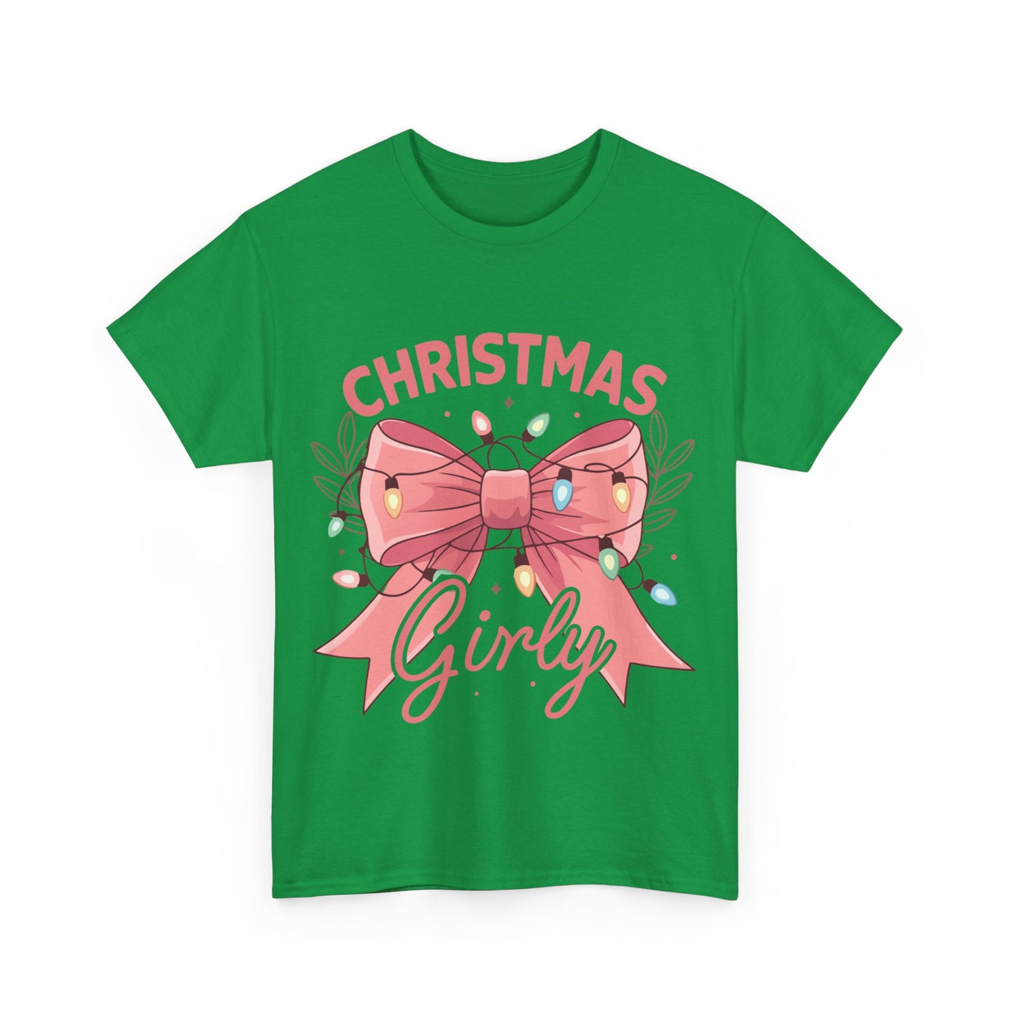 Cute Christmas Bow Unisex Heavy Cotton Tee